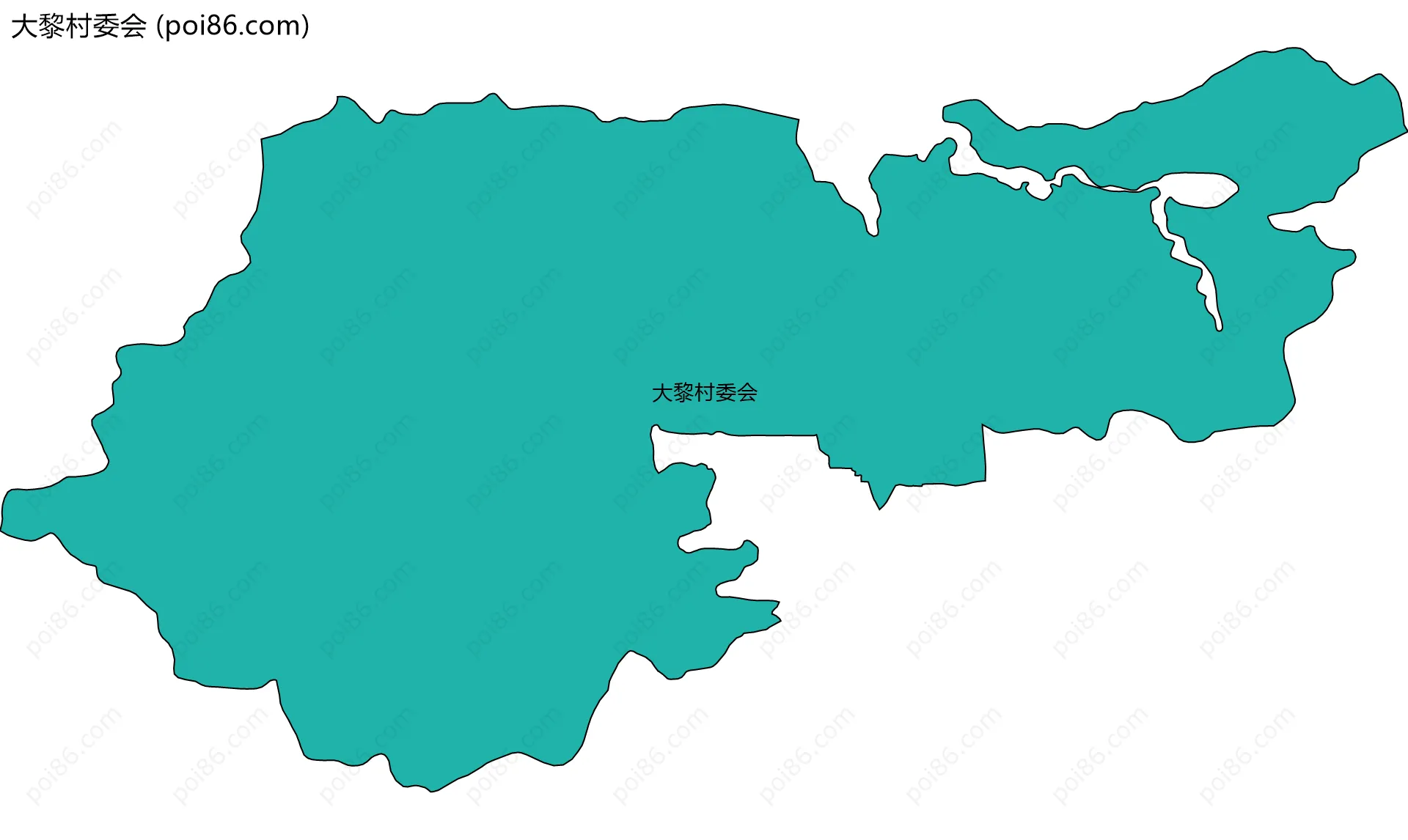 大黎村委会边界地图