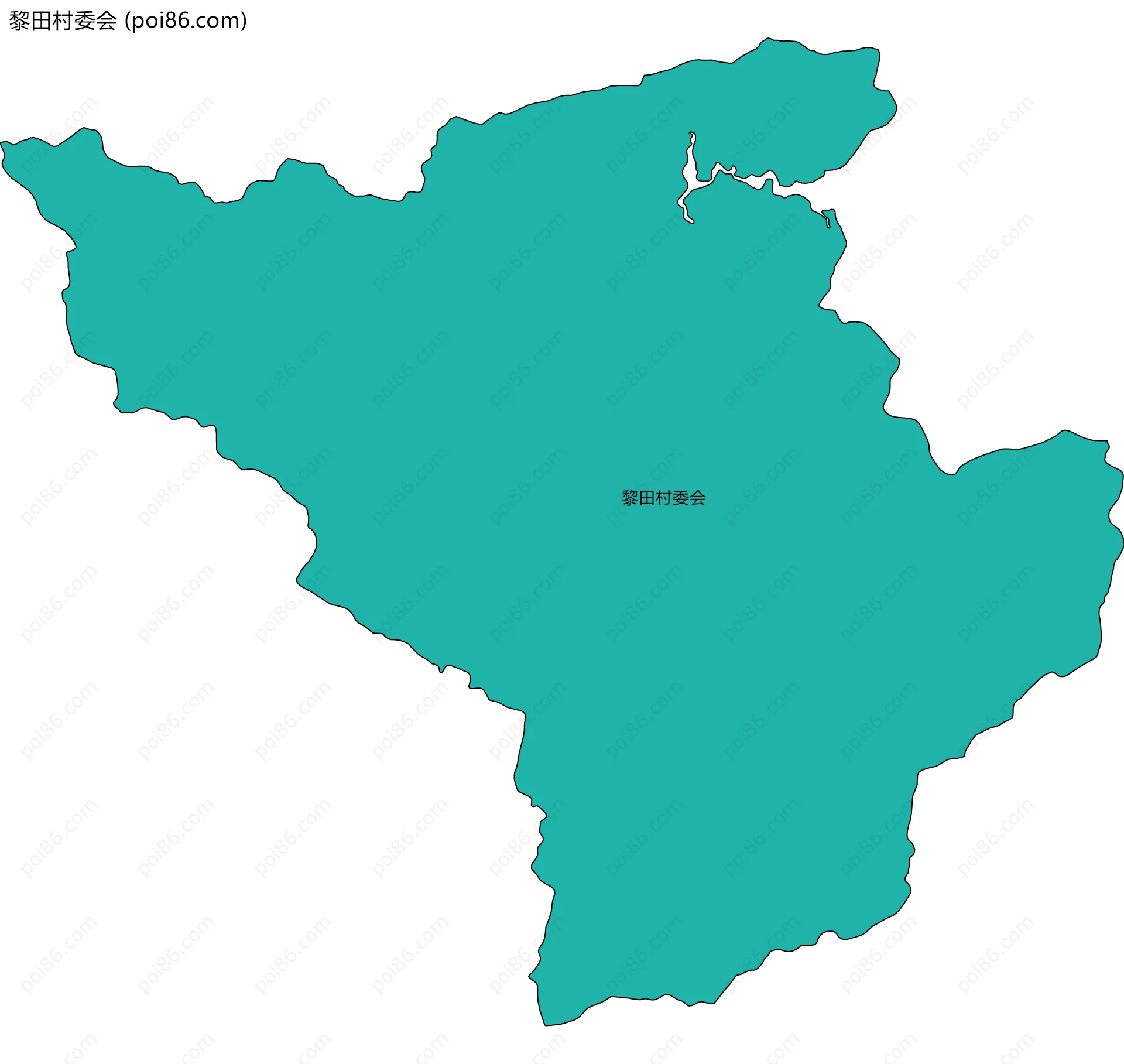 黎田村委会边界地图