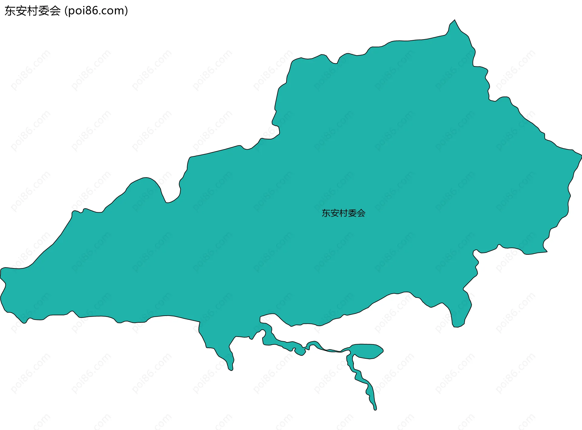 东安村委会边界地图