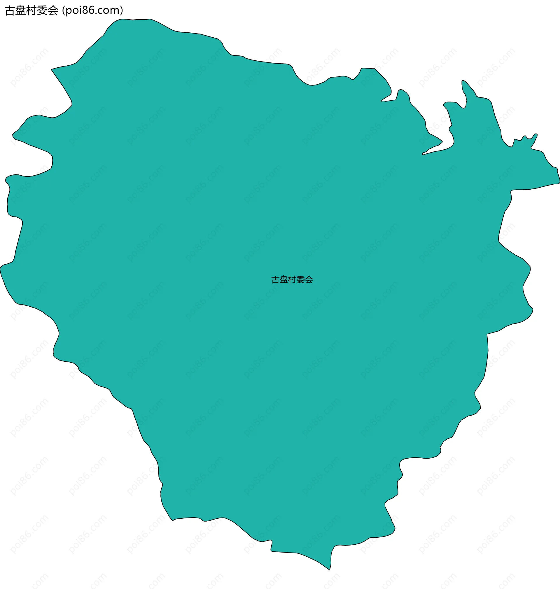 古盘村委会边界地图