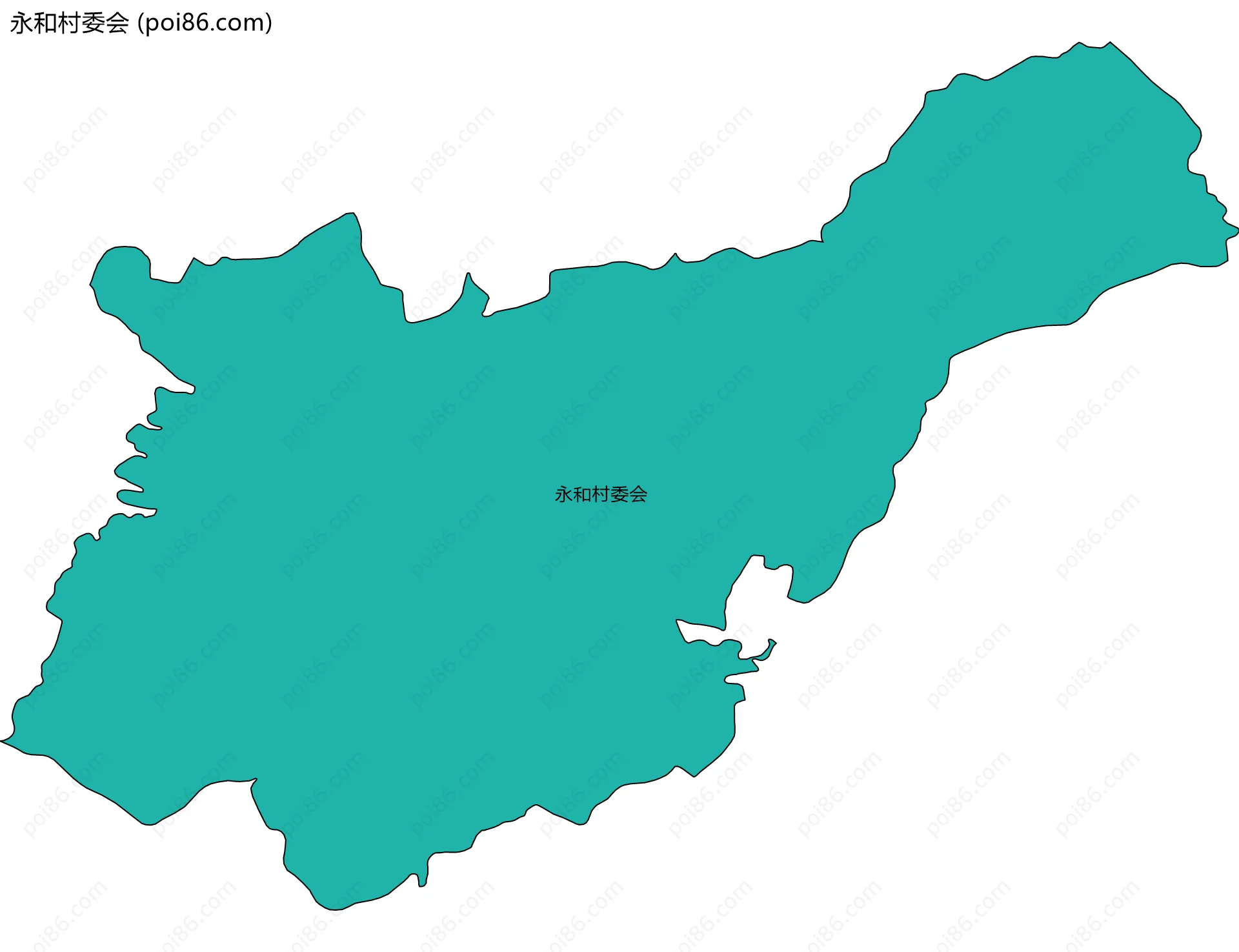 永和村委会边界地图