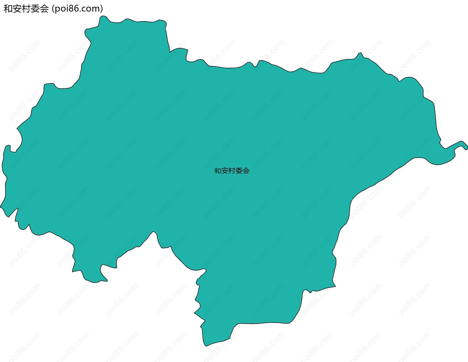 和安村委会边界地图