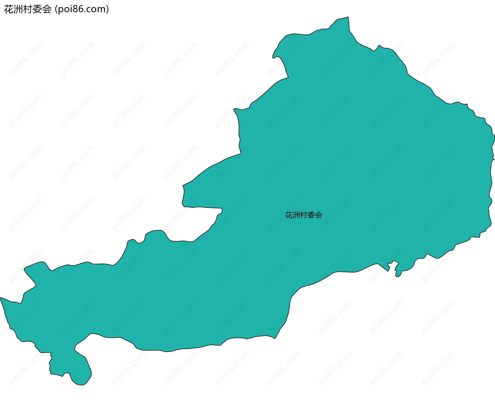 花洲村委会边界地图