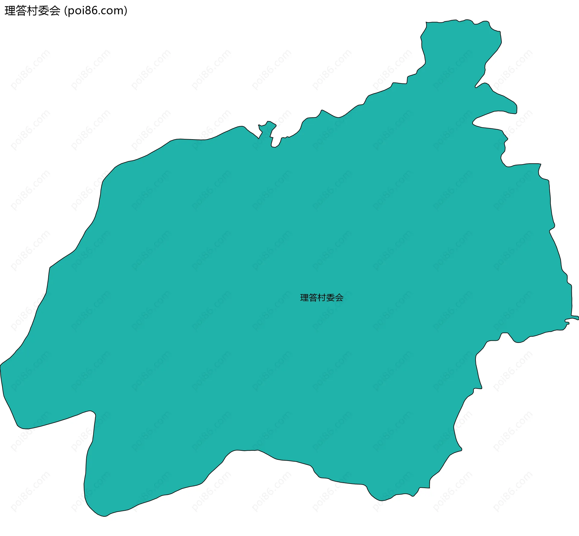 理答村委会边界地图