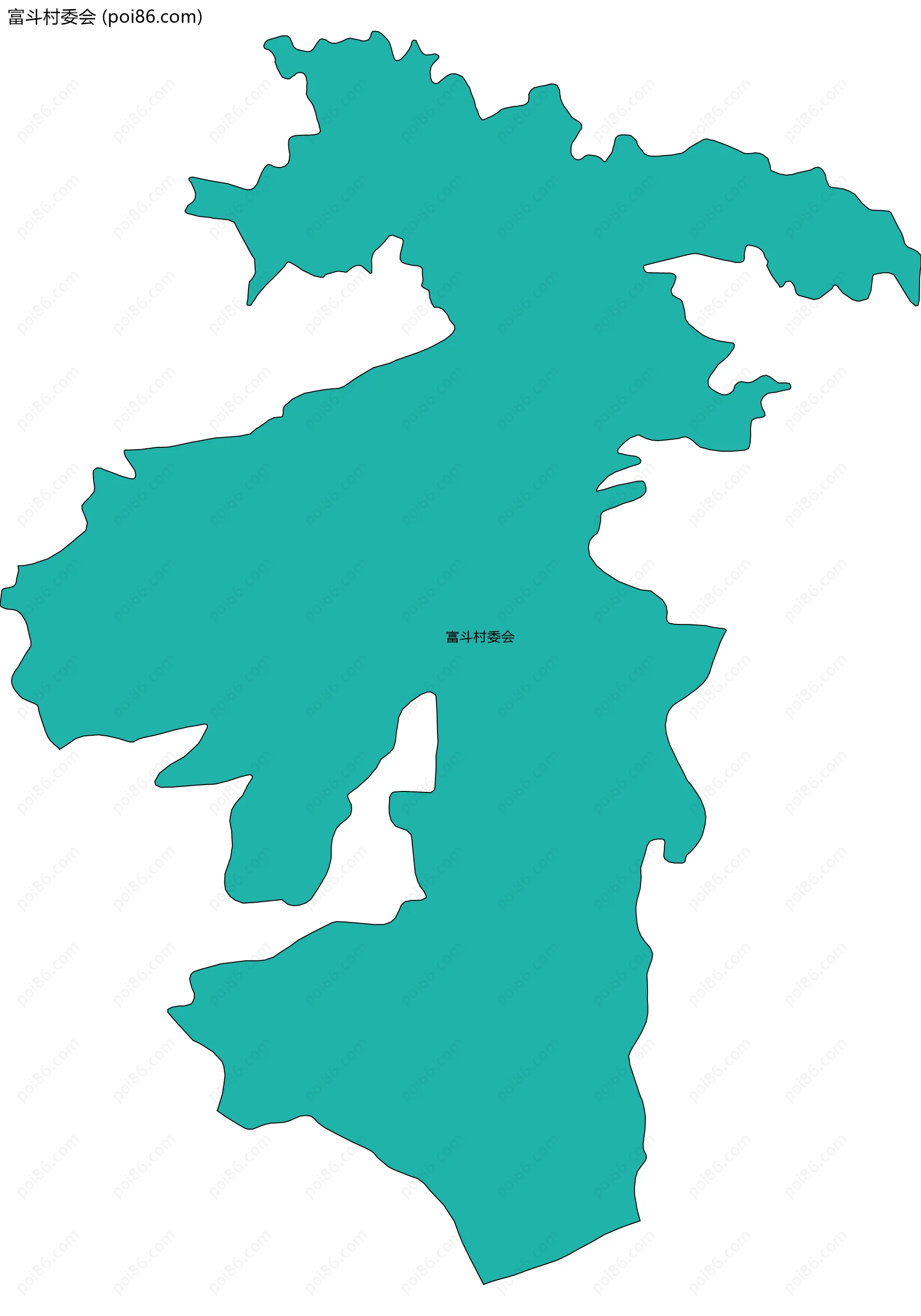 富斗村委会边界地图