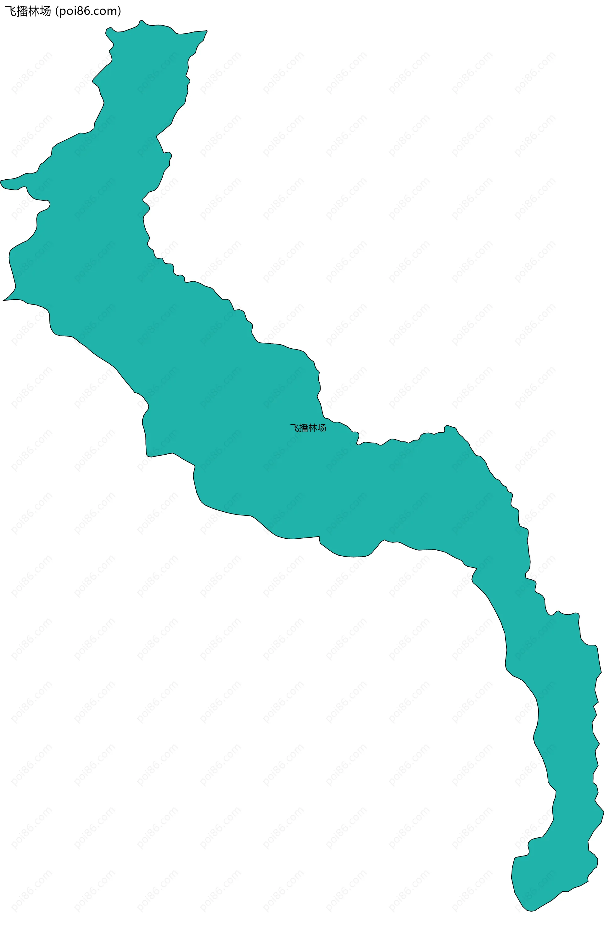 飞播林场边界地图