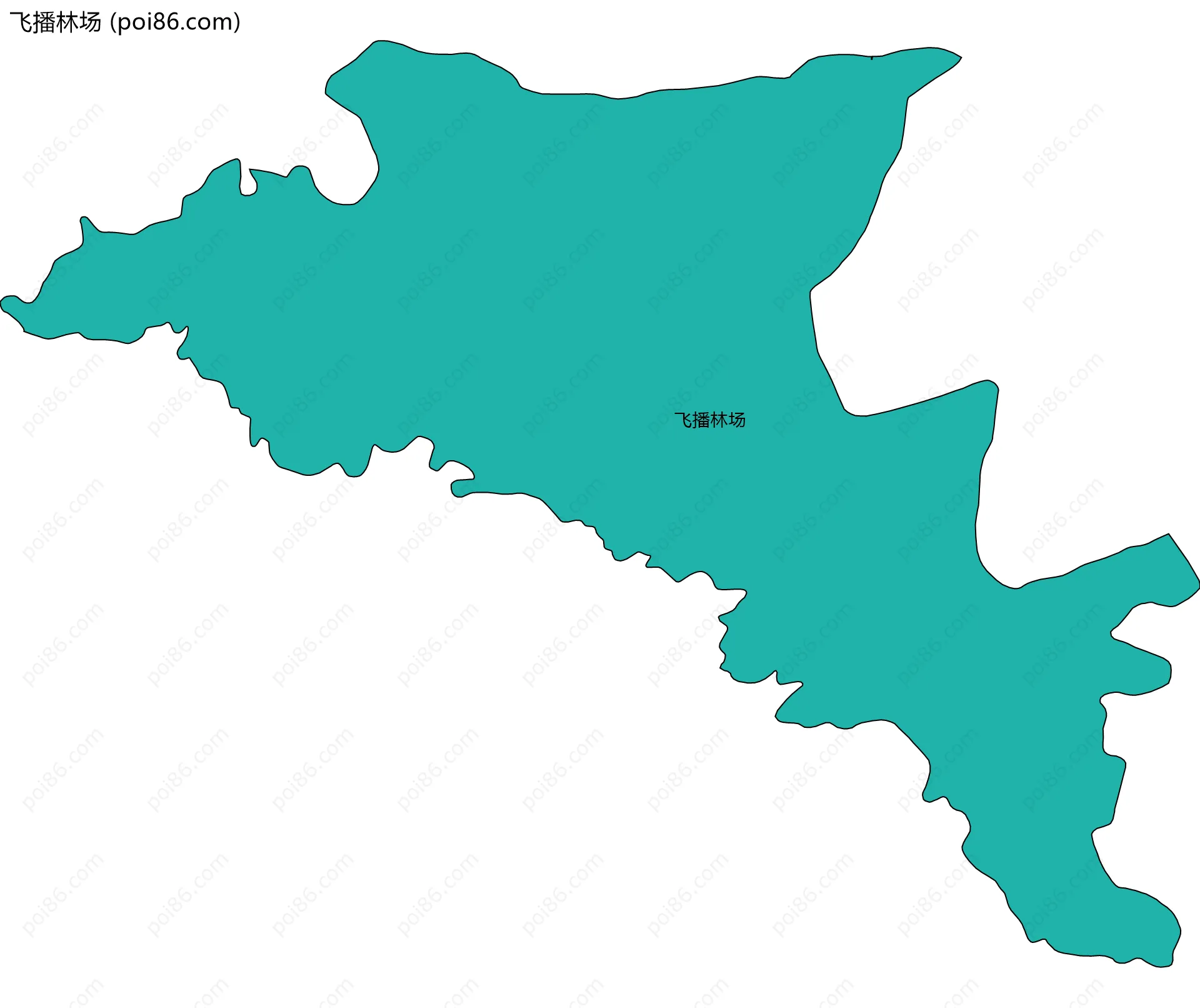 飞播林场边界地图