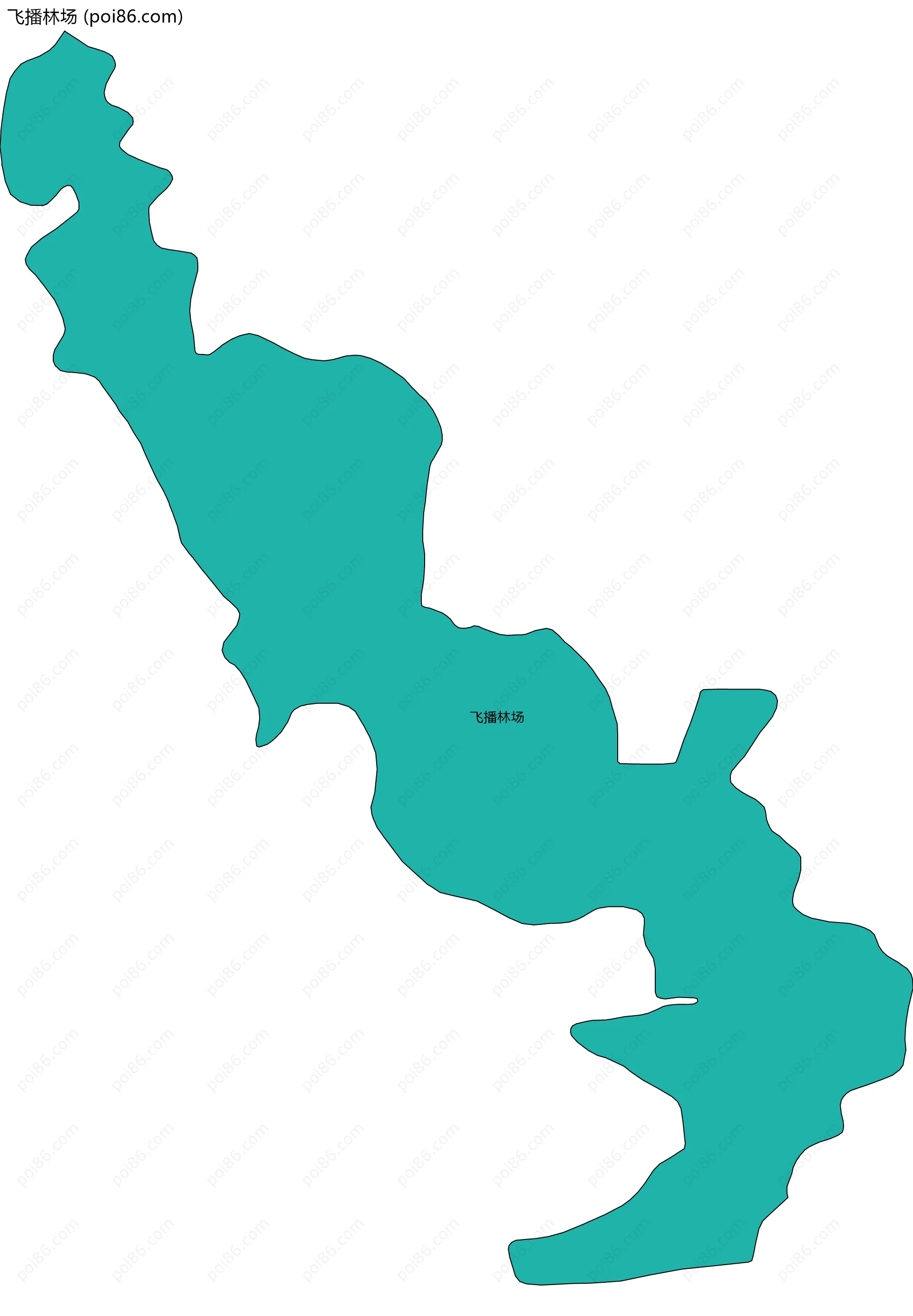 飞播林场边界地图