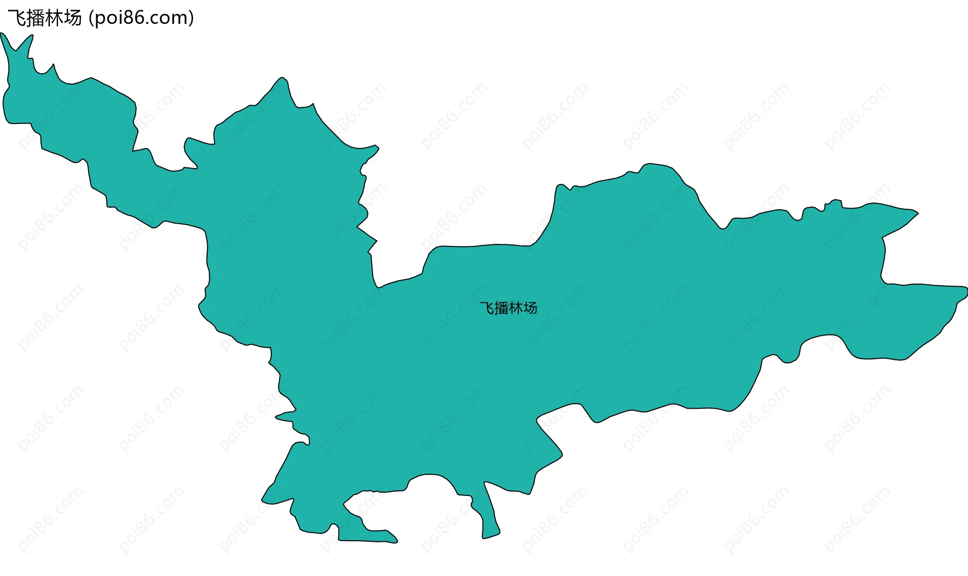 飞播林场边界地图