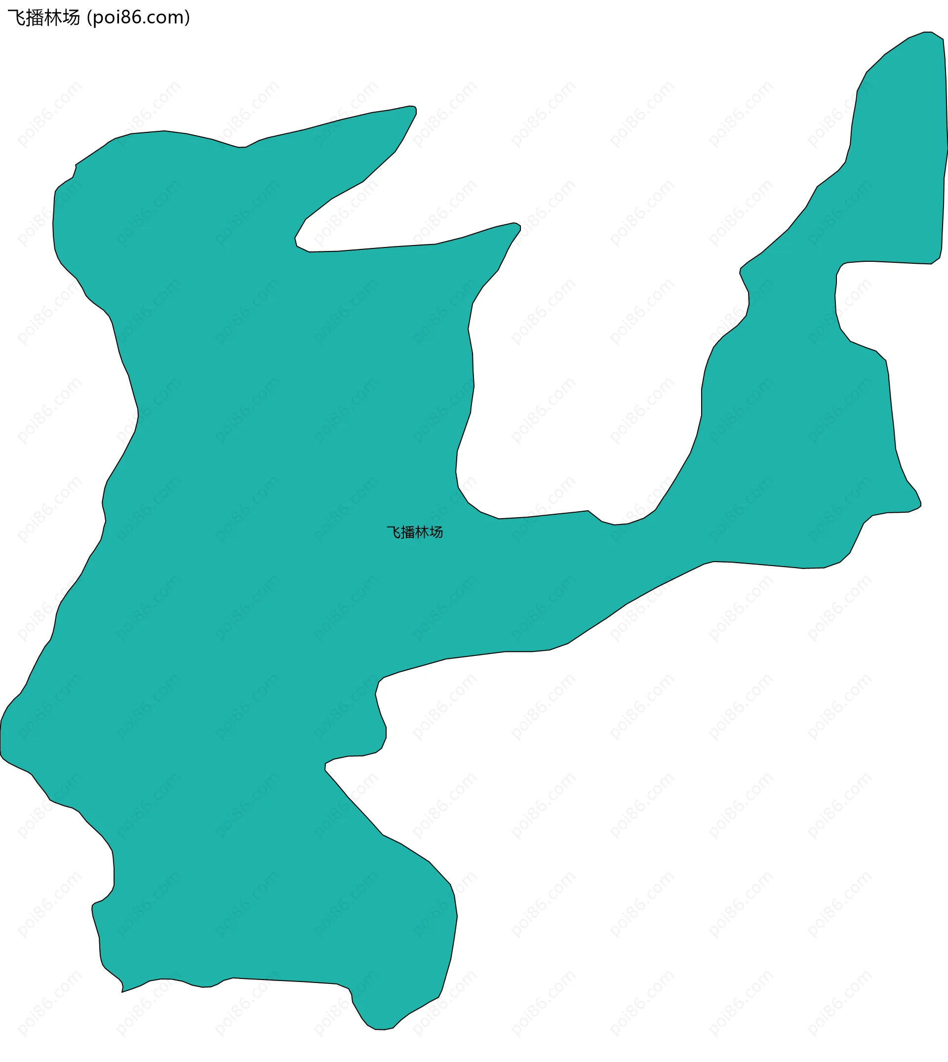 飞播林场边界地图