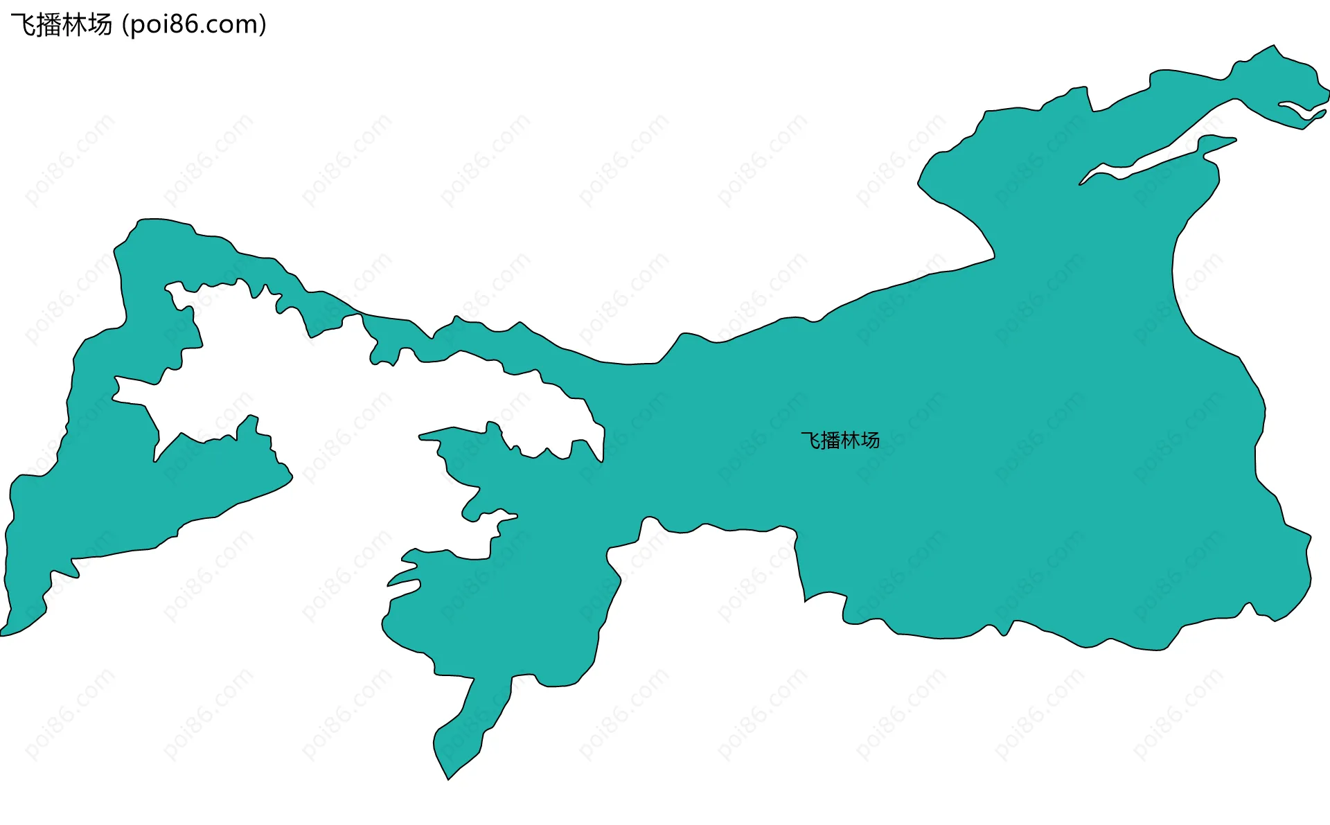 飞播林场边界地图