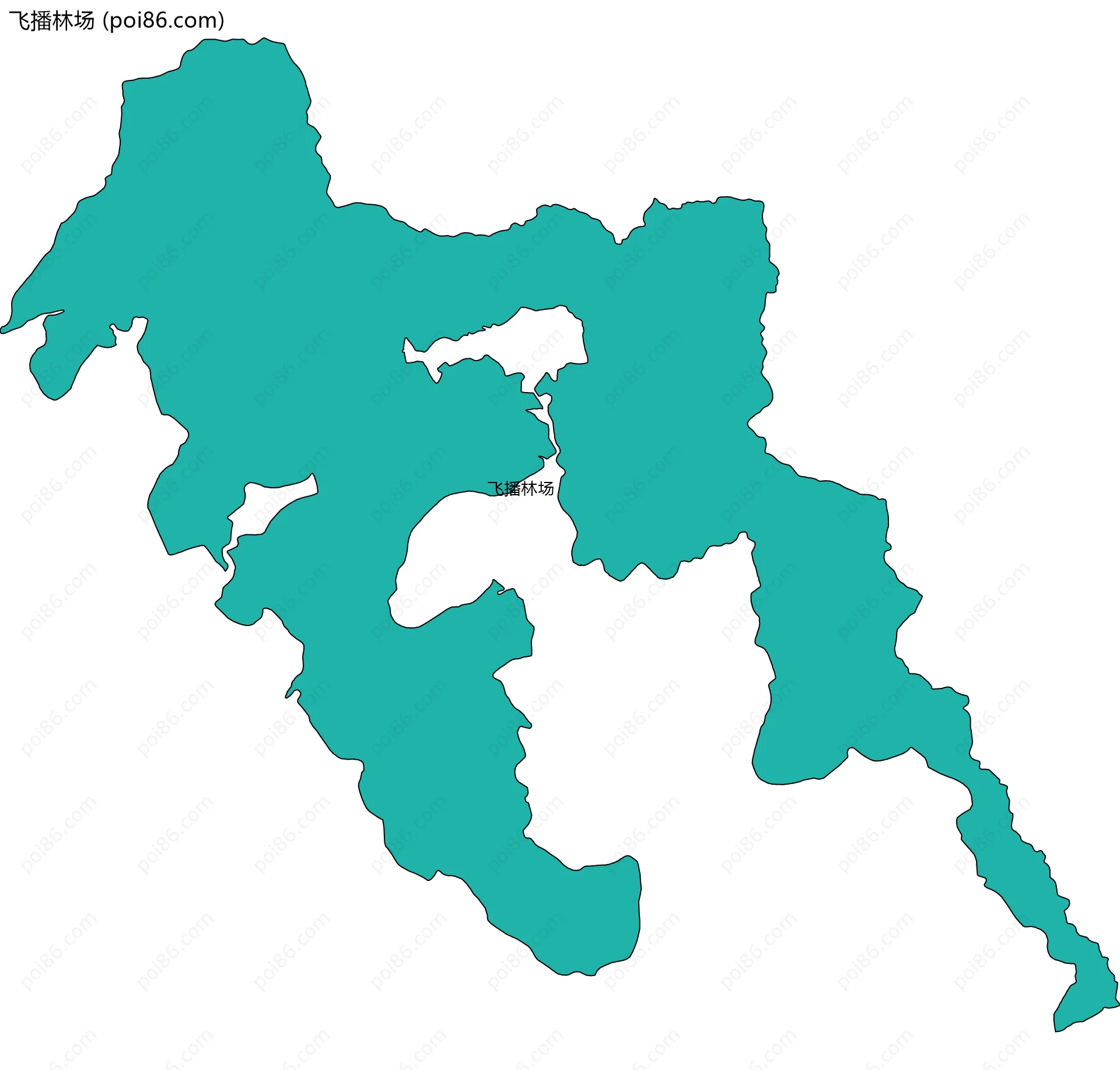 飞播林场边界地图