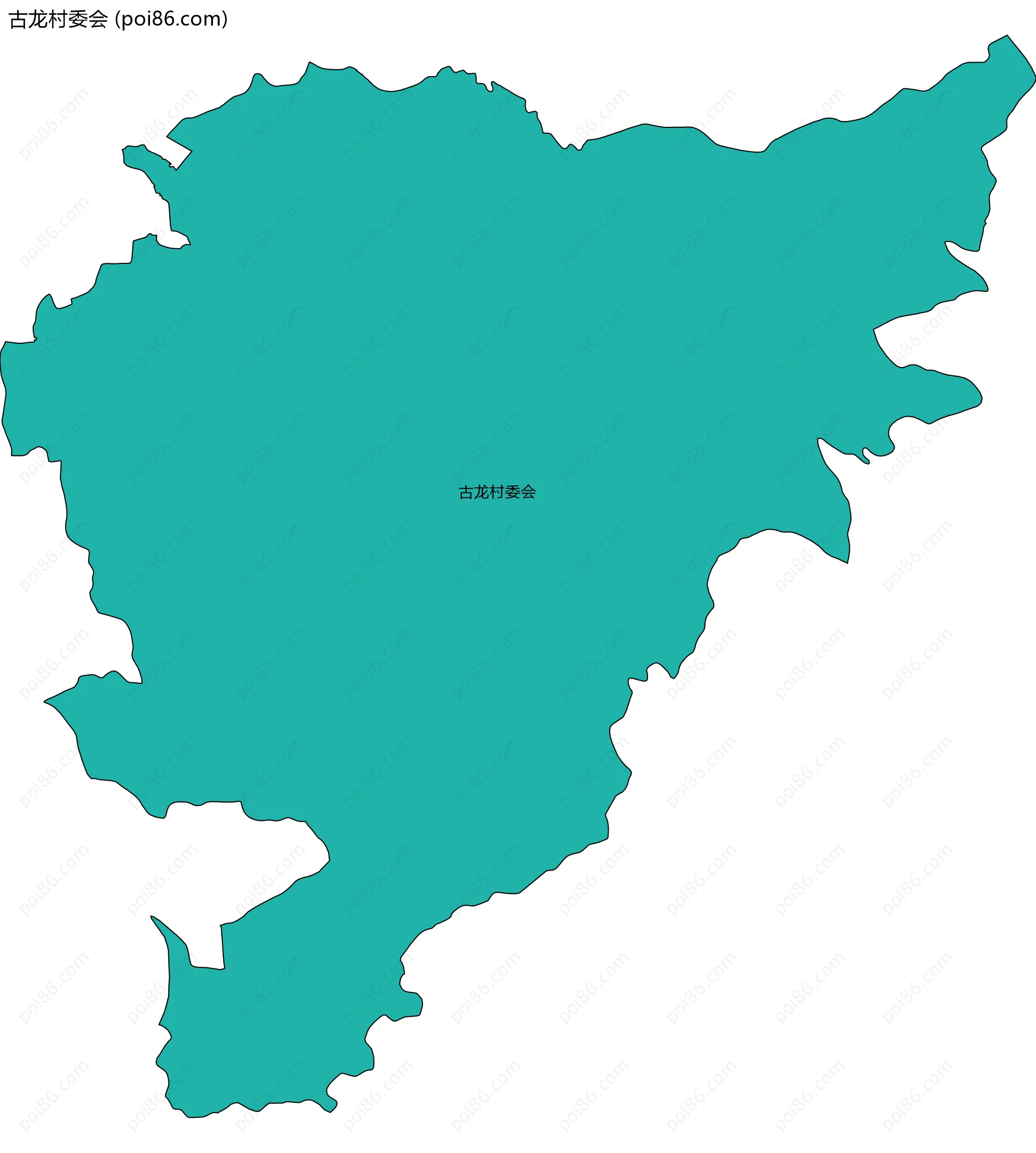 古龙村委会边界地图