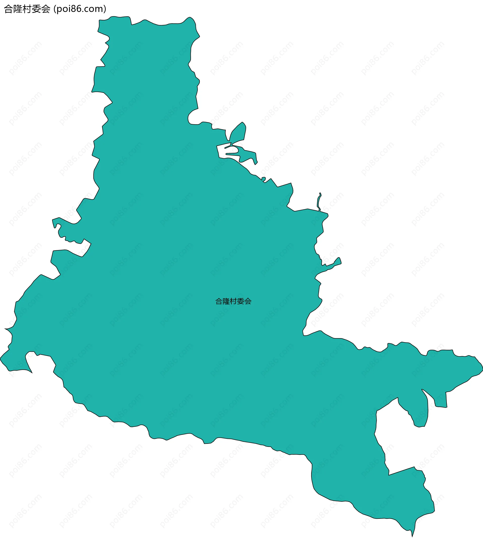 合隆村委会边界地图