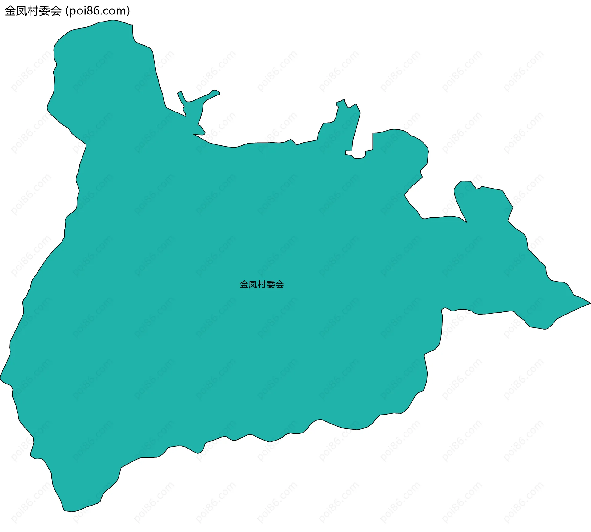 金凤村委会边界地图