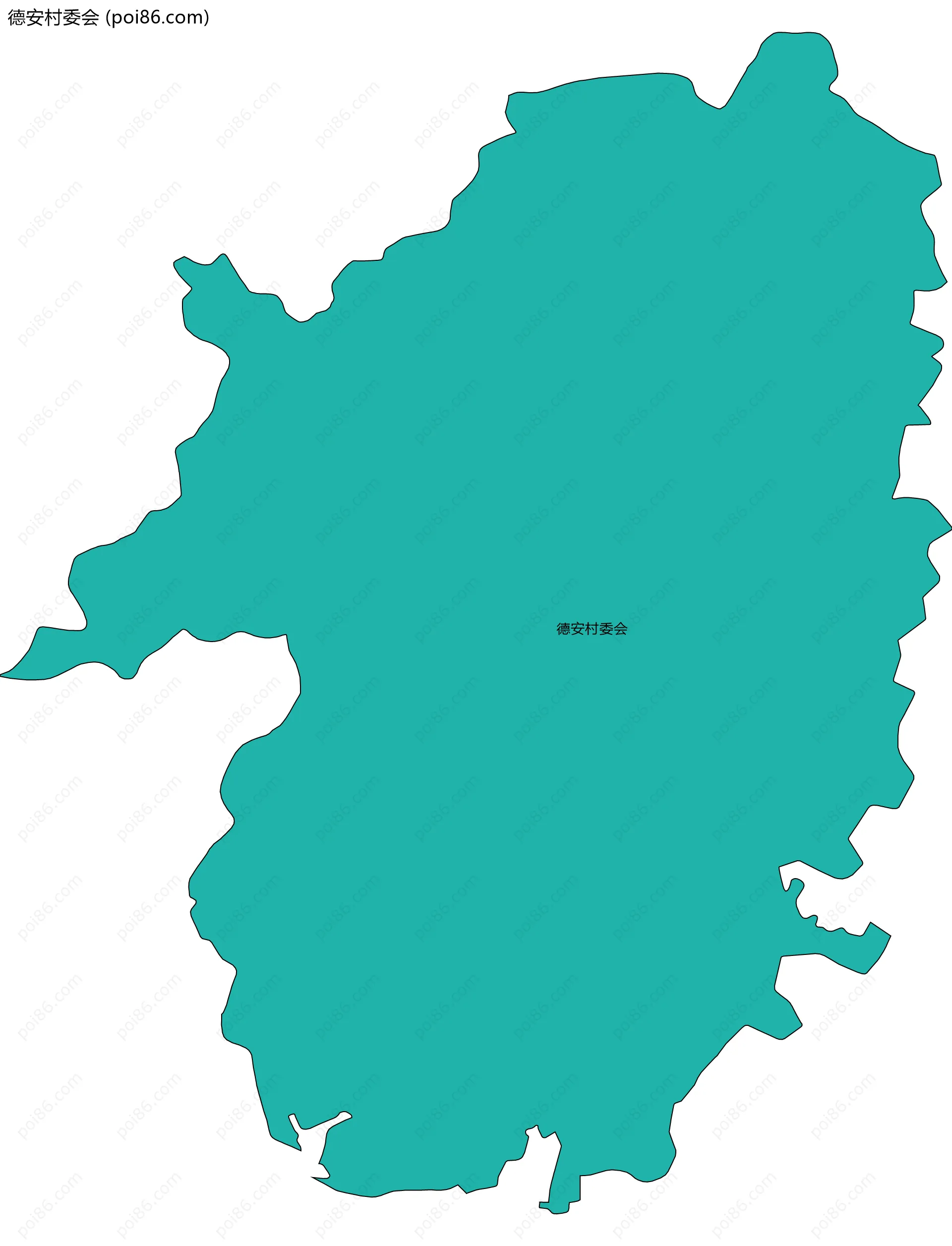 德安村委会边界地图