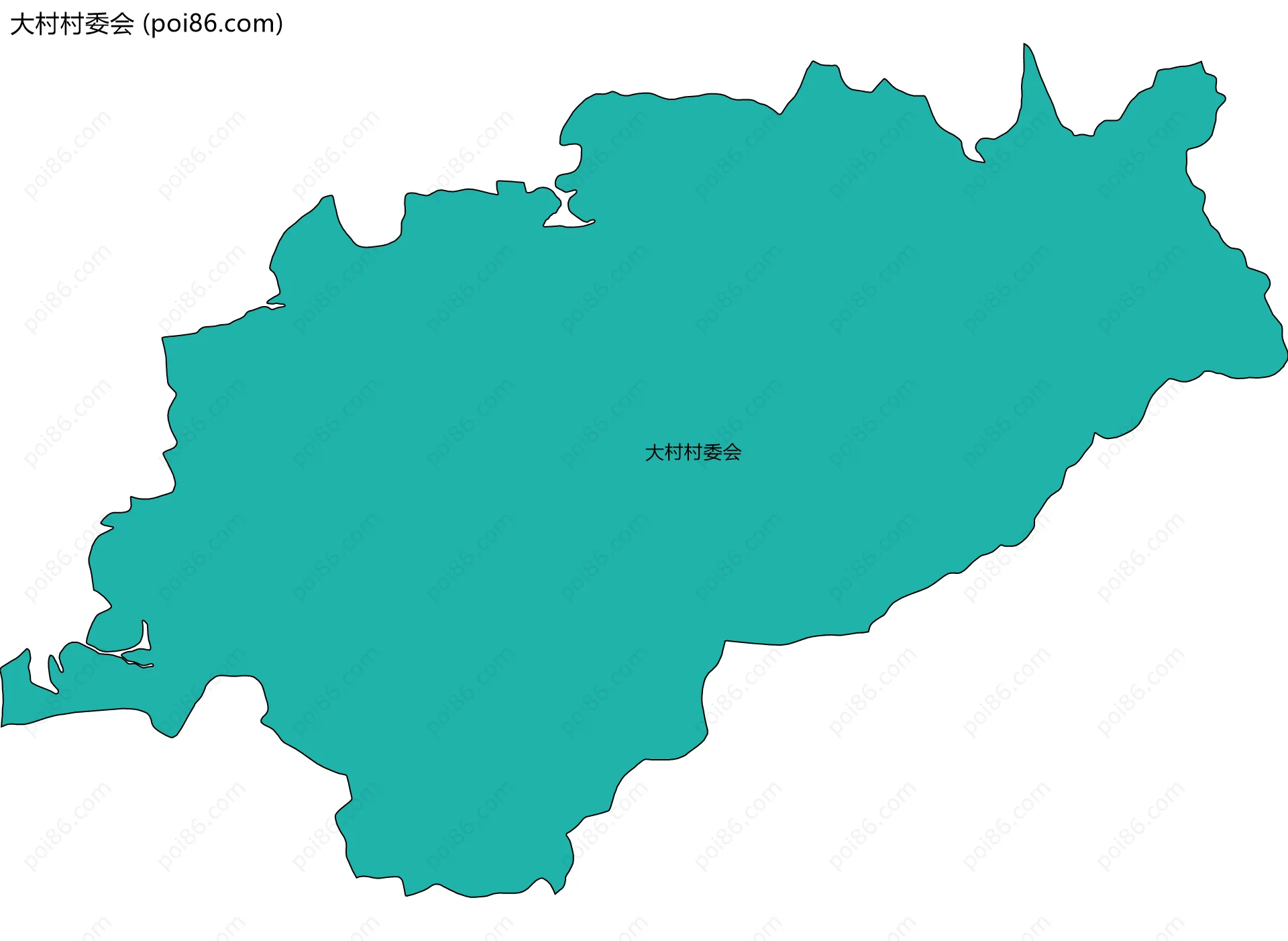 大村村委会边界地图