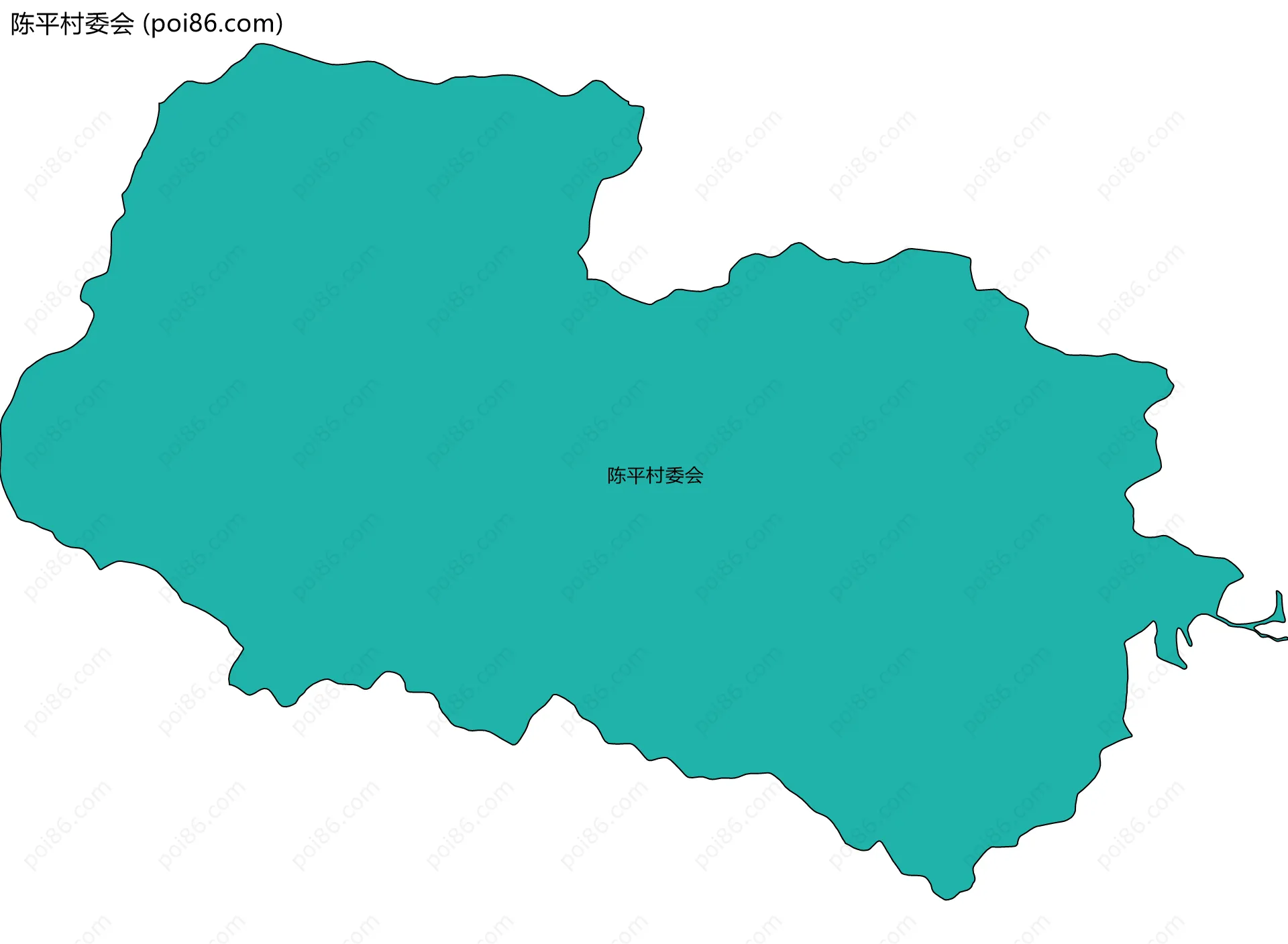 陈平村委会边界地图