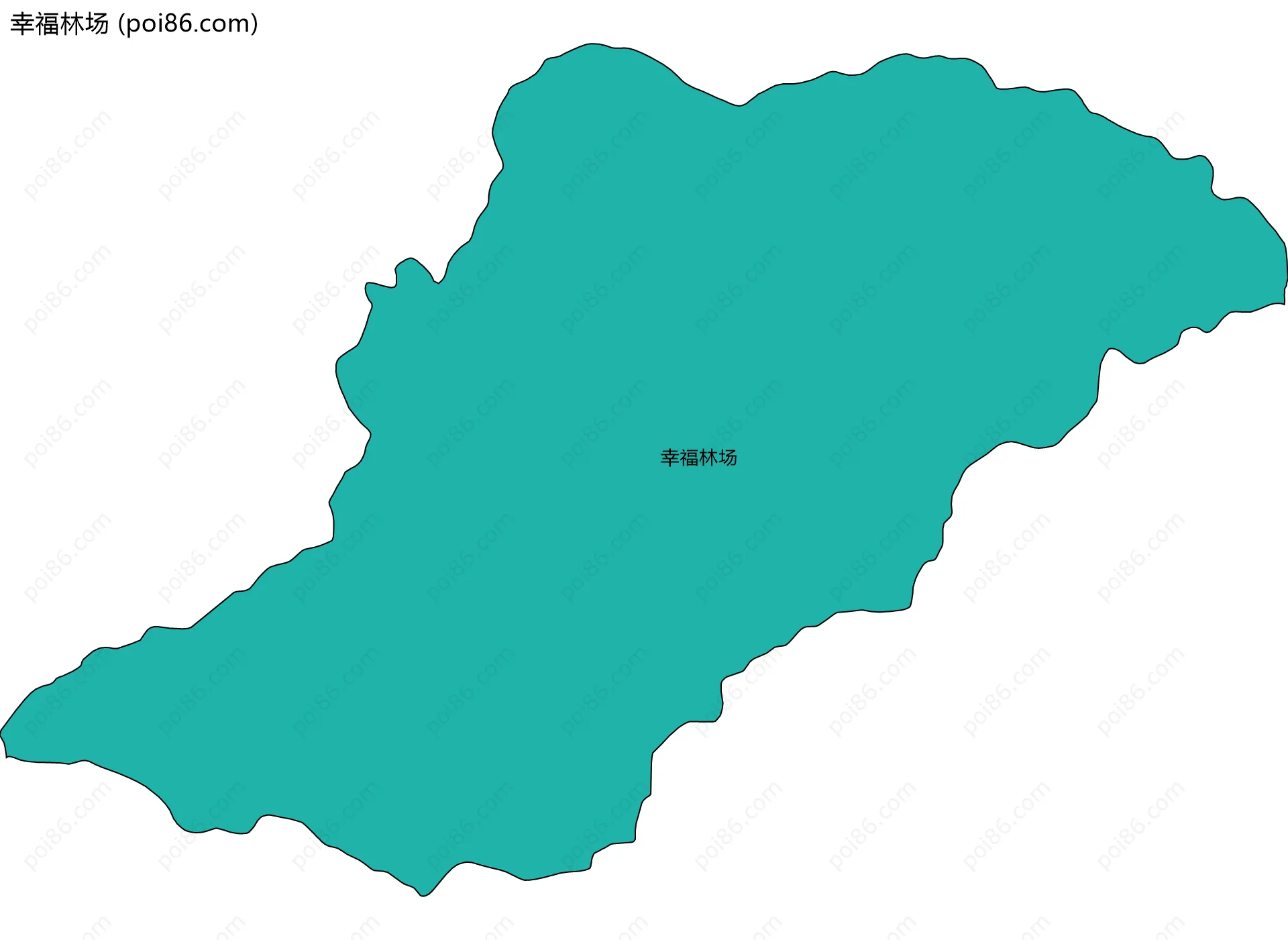 幸福林场边界地图