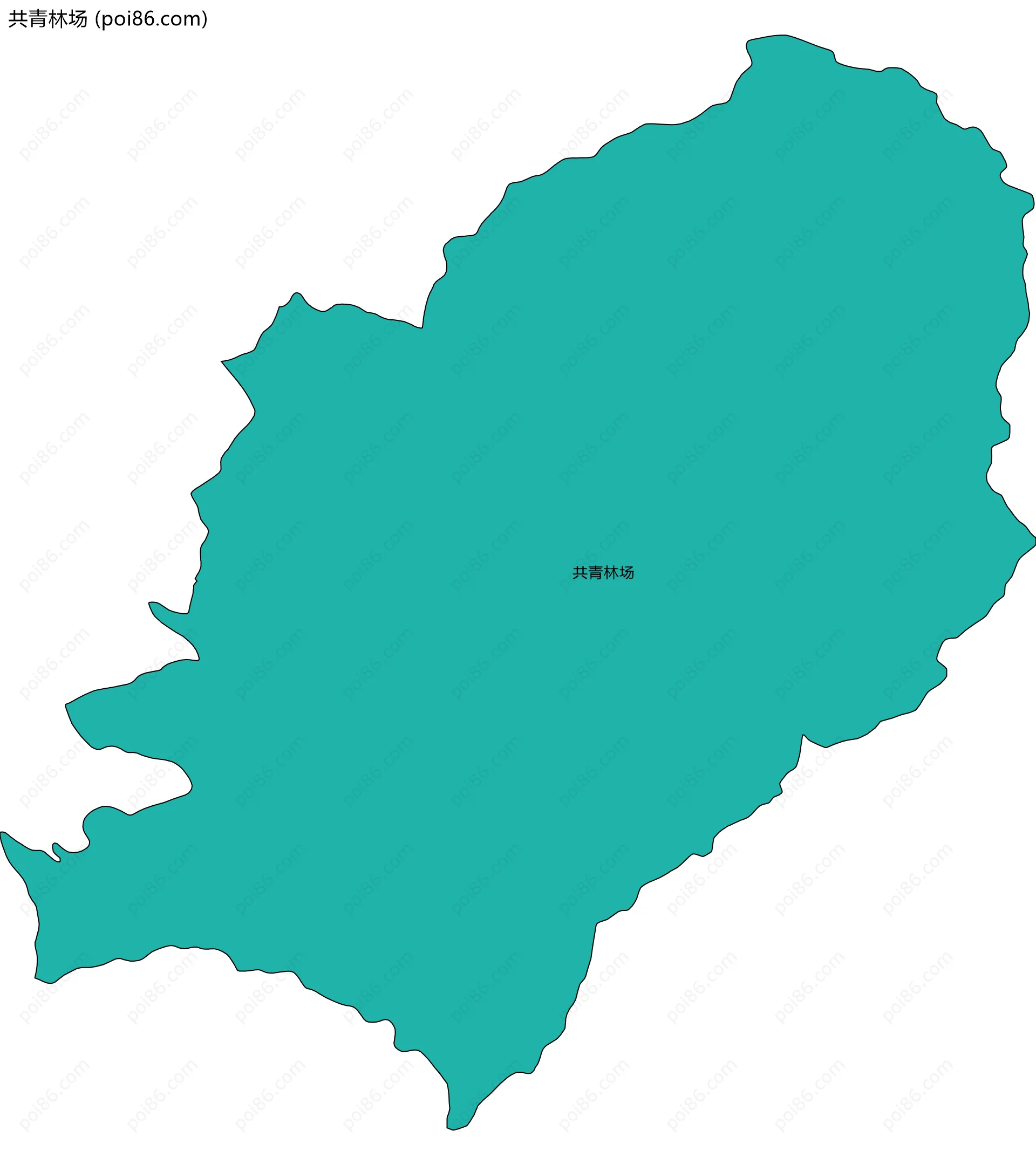共青林场边界地图