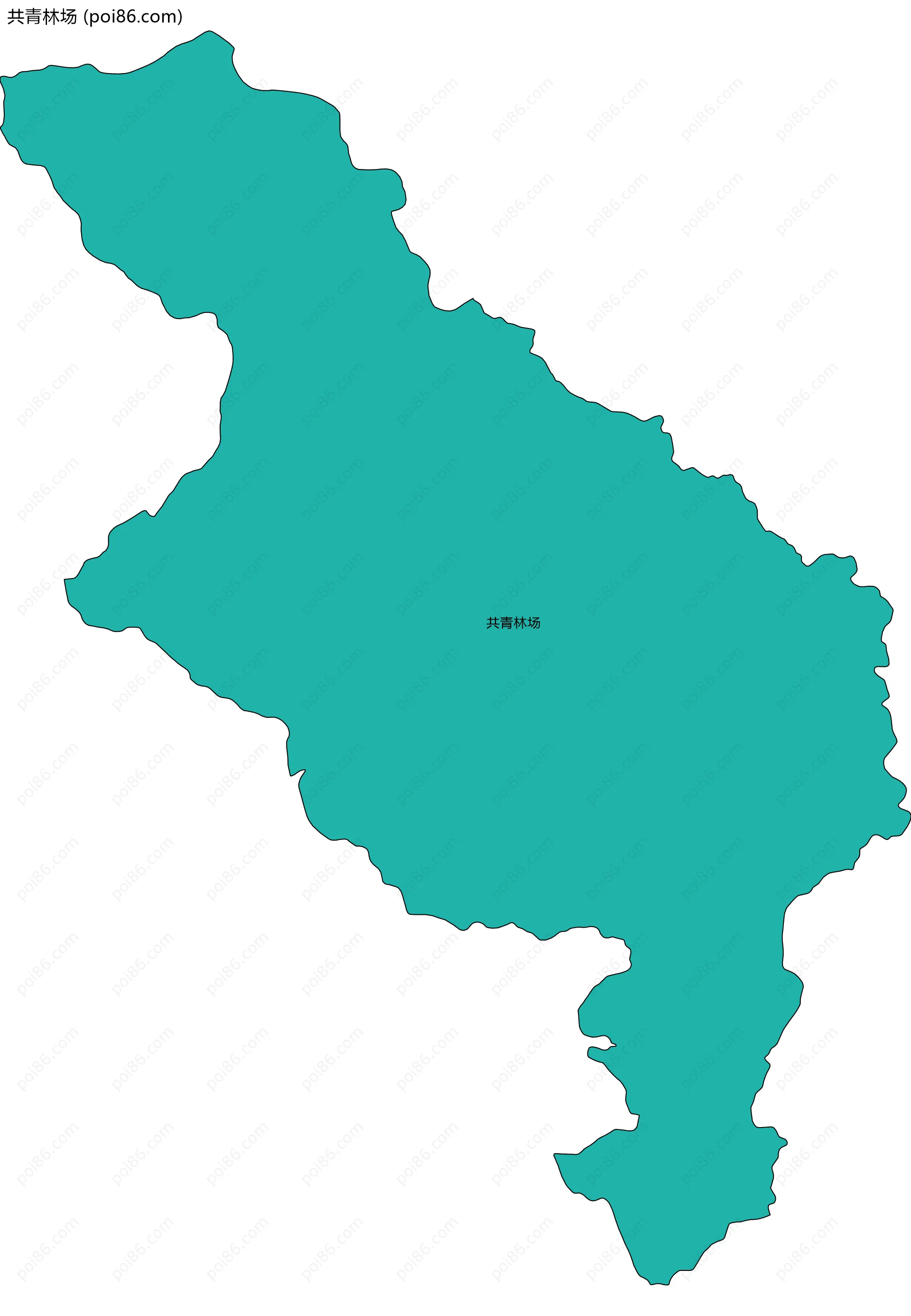 共青林场边界地图