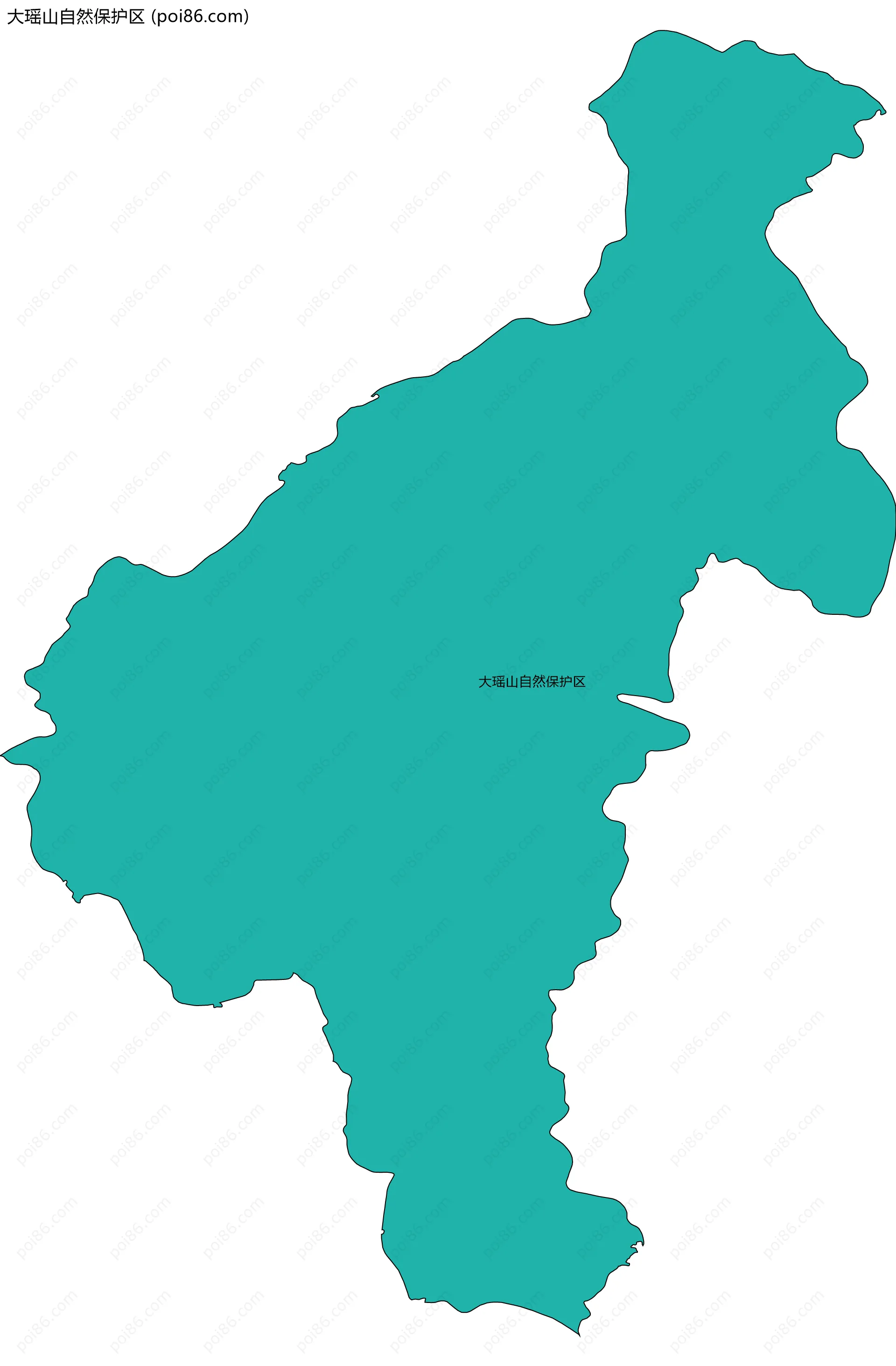 大瑶山自然保护区边界地图