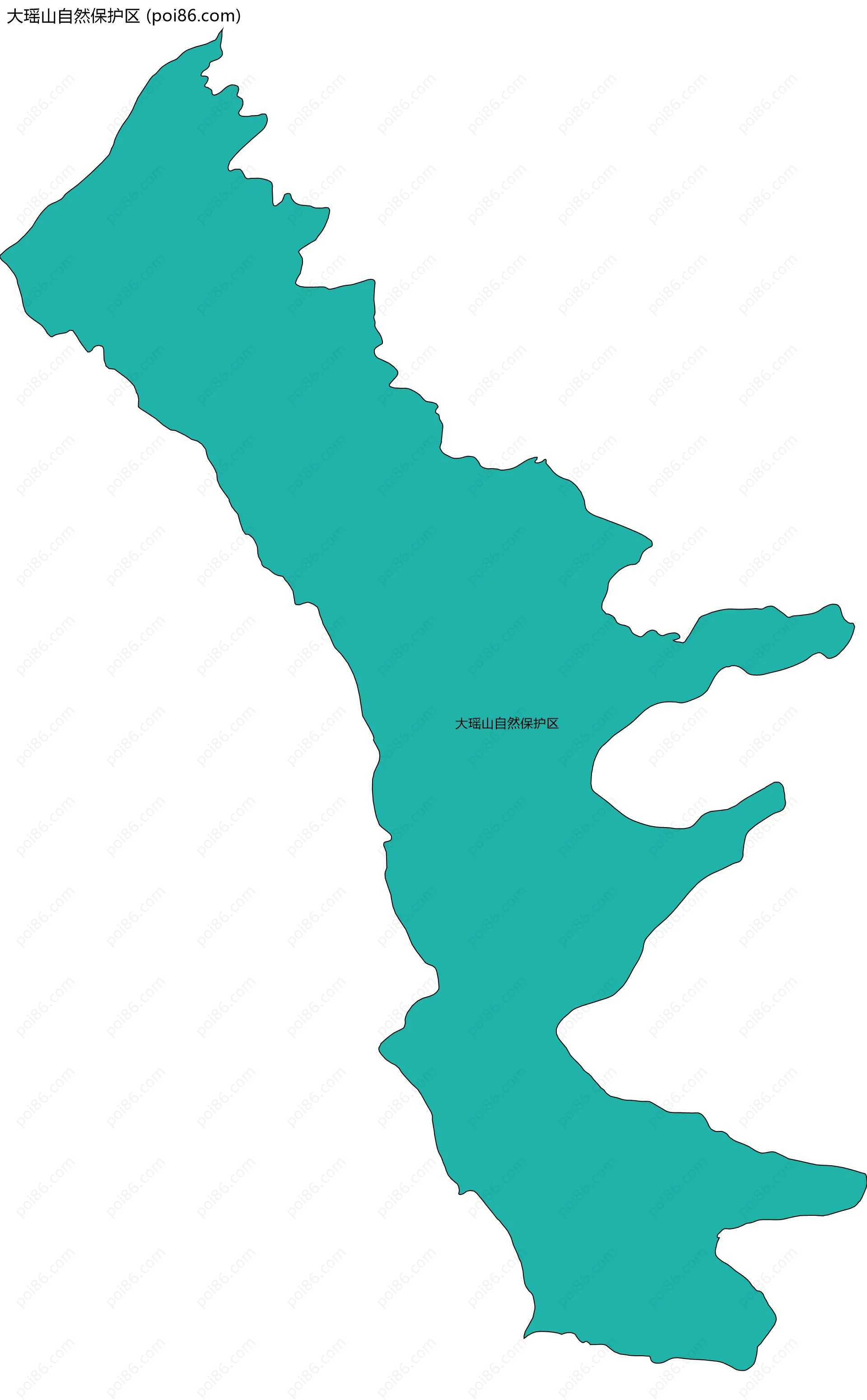 大瑶山自然保护区边界地图