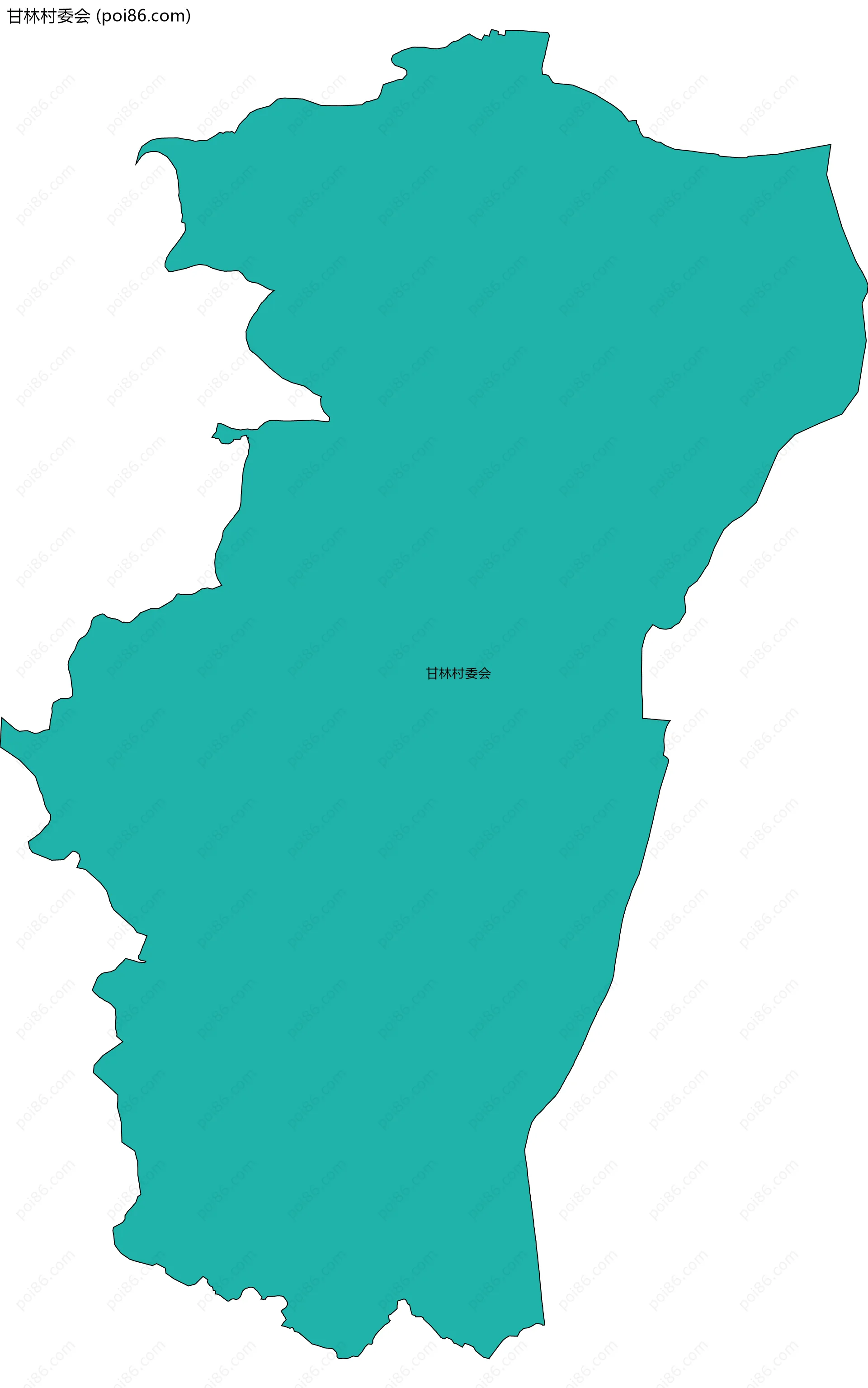 甘林村委会边界地图