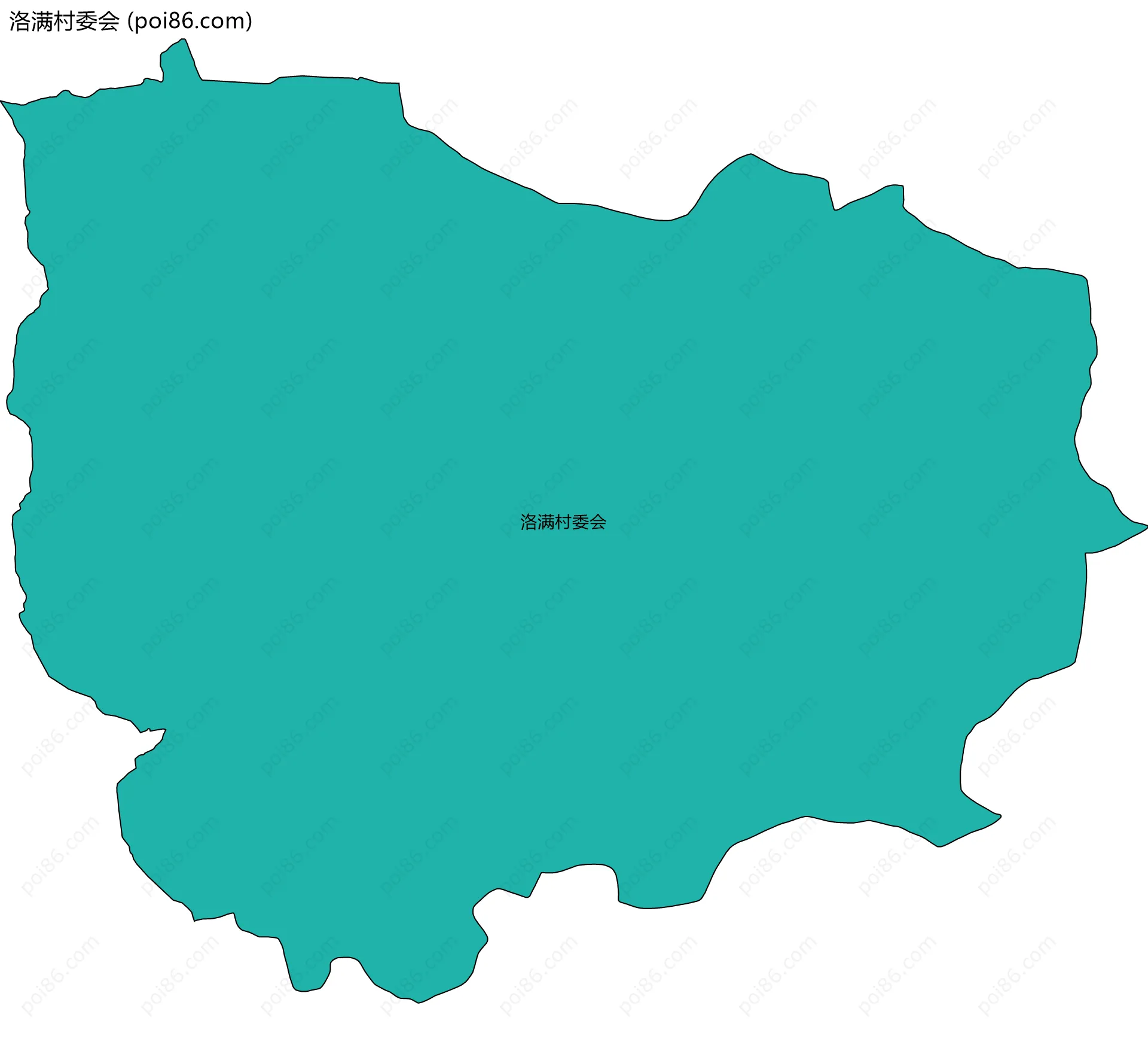 洛满村委会边界地图