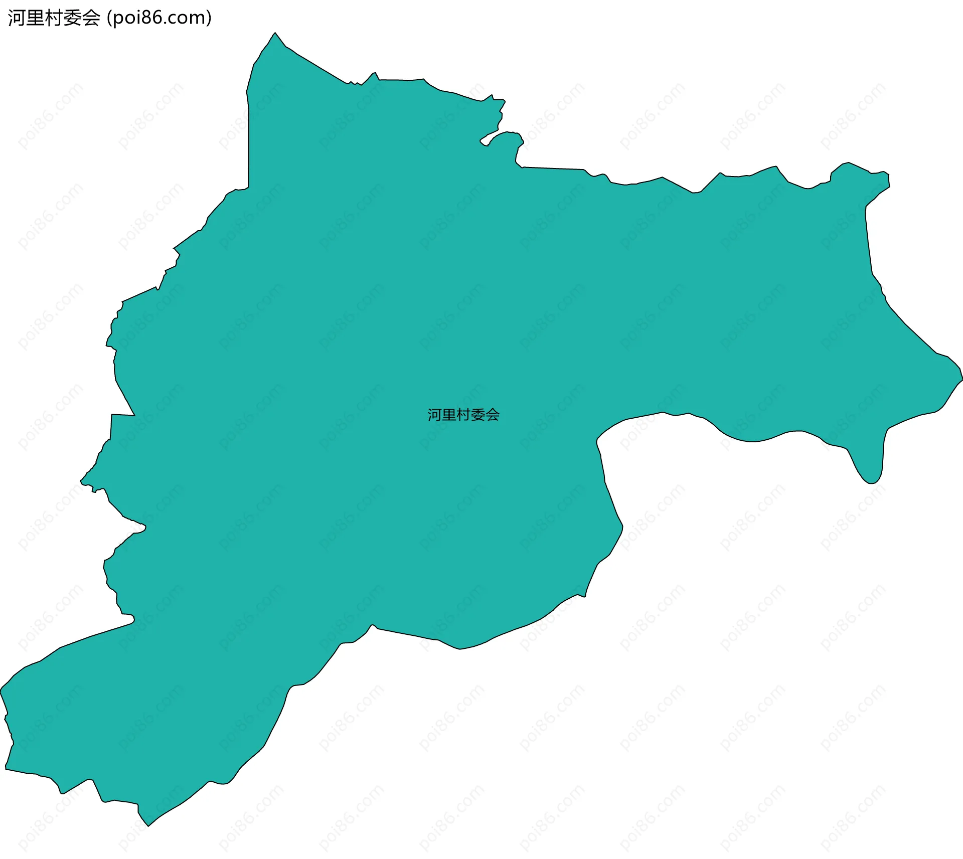 河里村委会边界地图