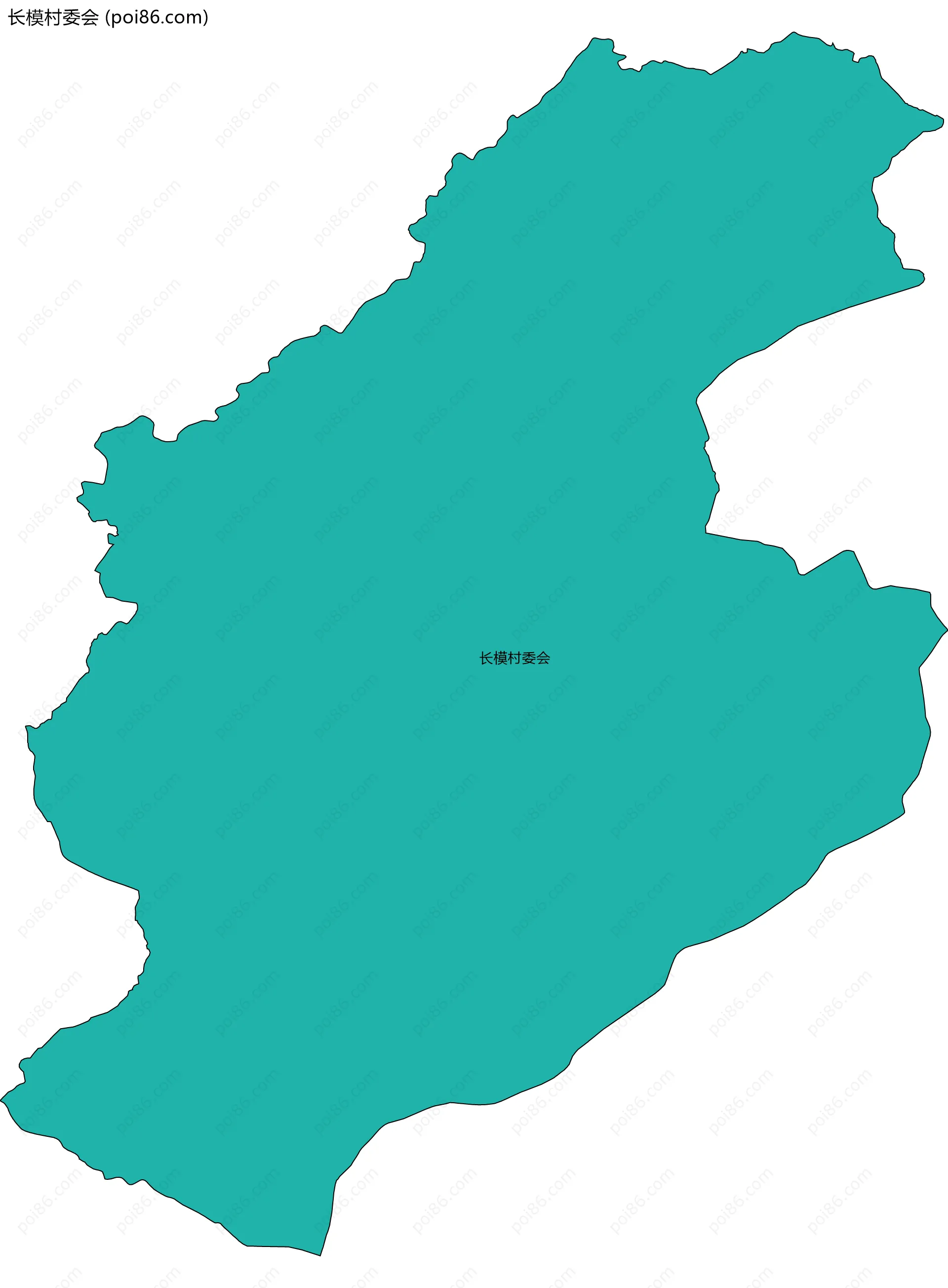 长模村委会边界地图