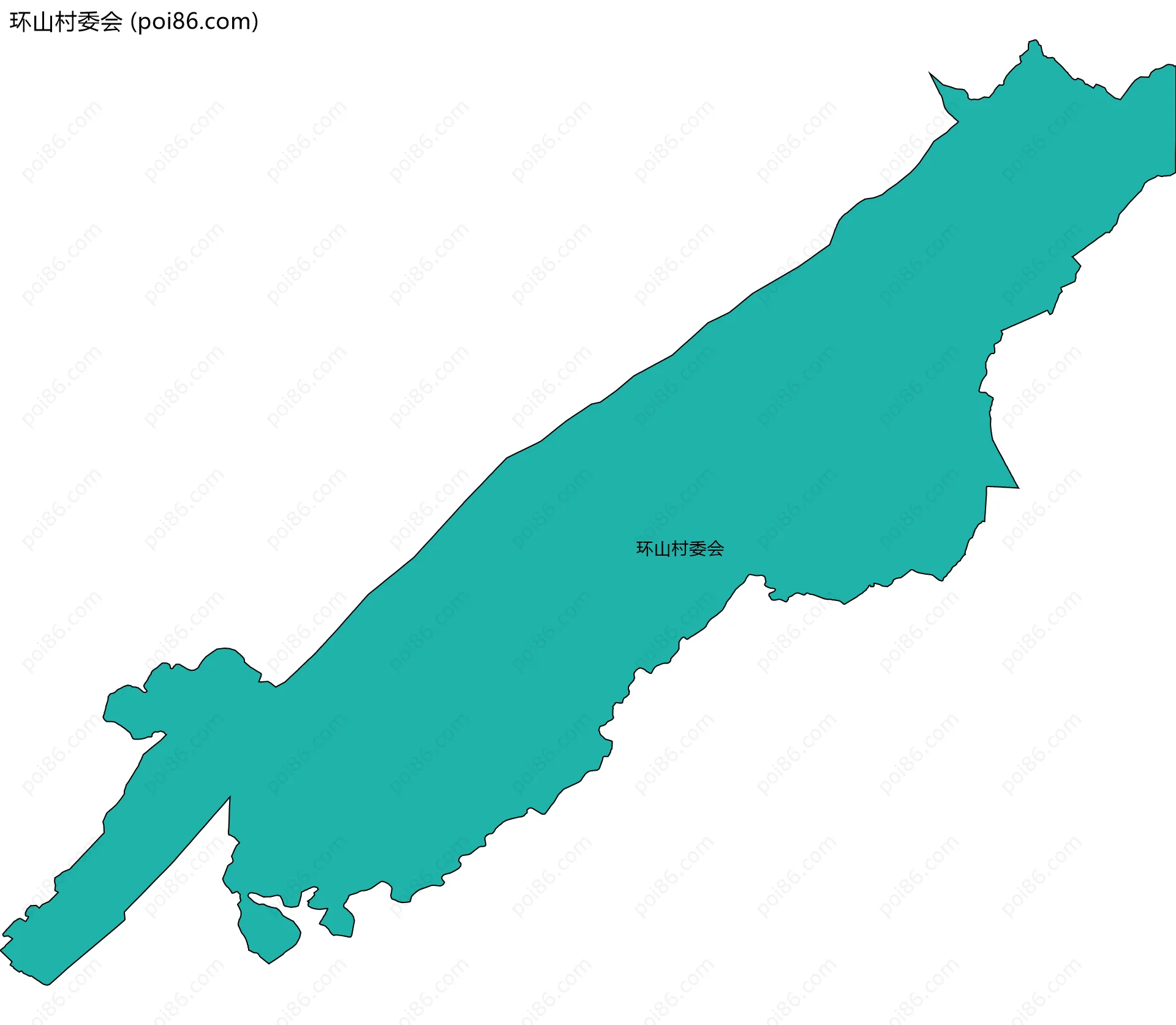 环山村委会边界地图