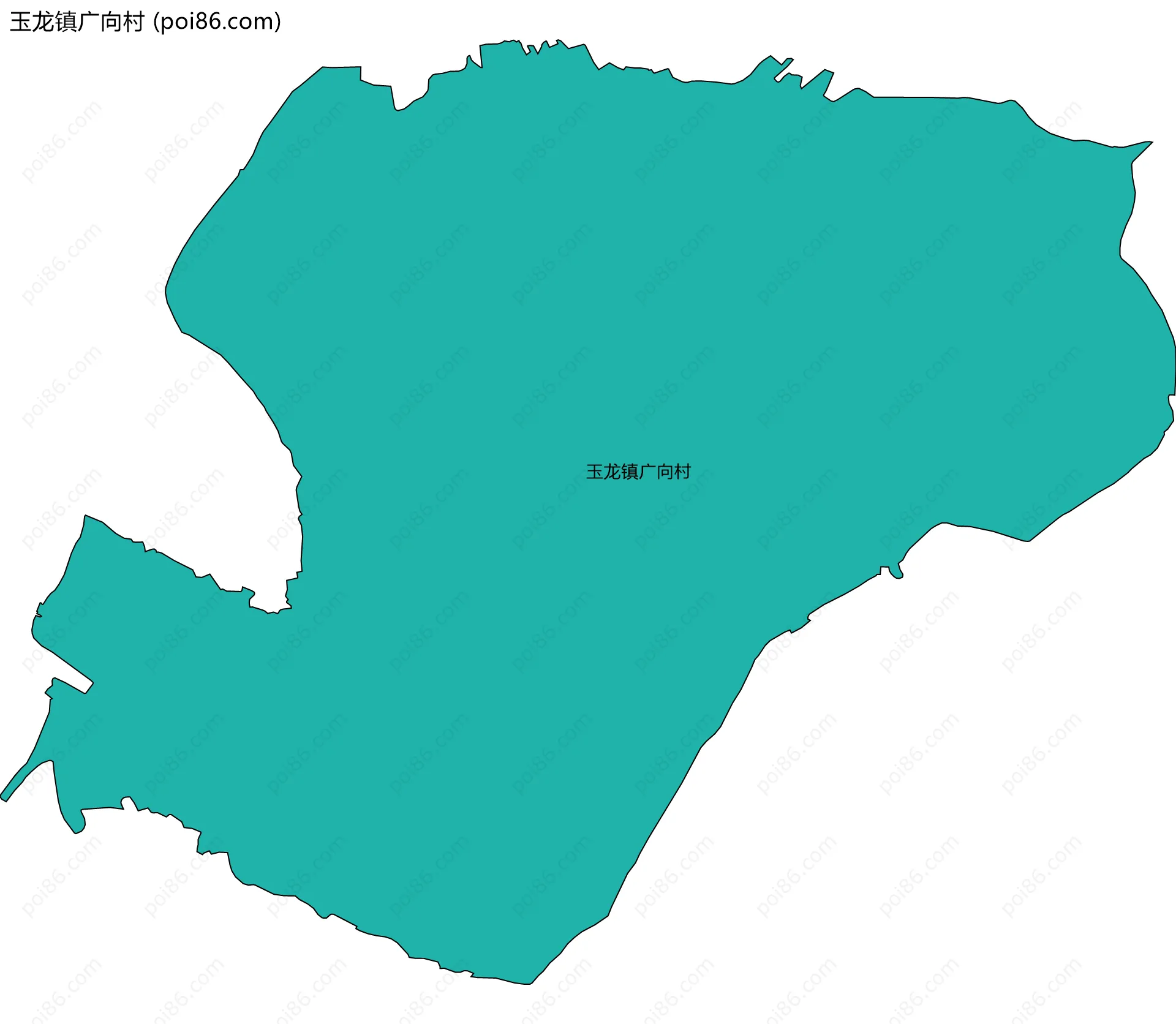 玉龙镇广向村边界地图