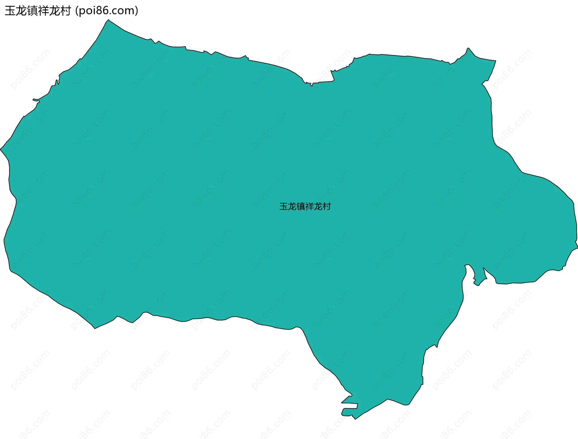 玉龙镇祥龙村边界地图