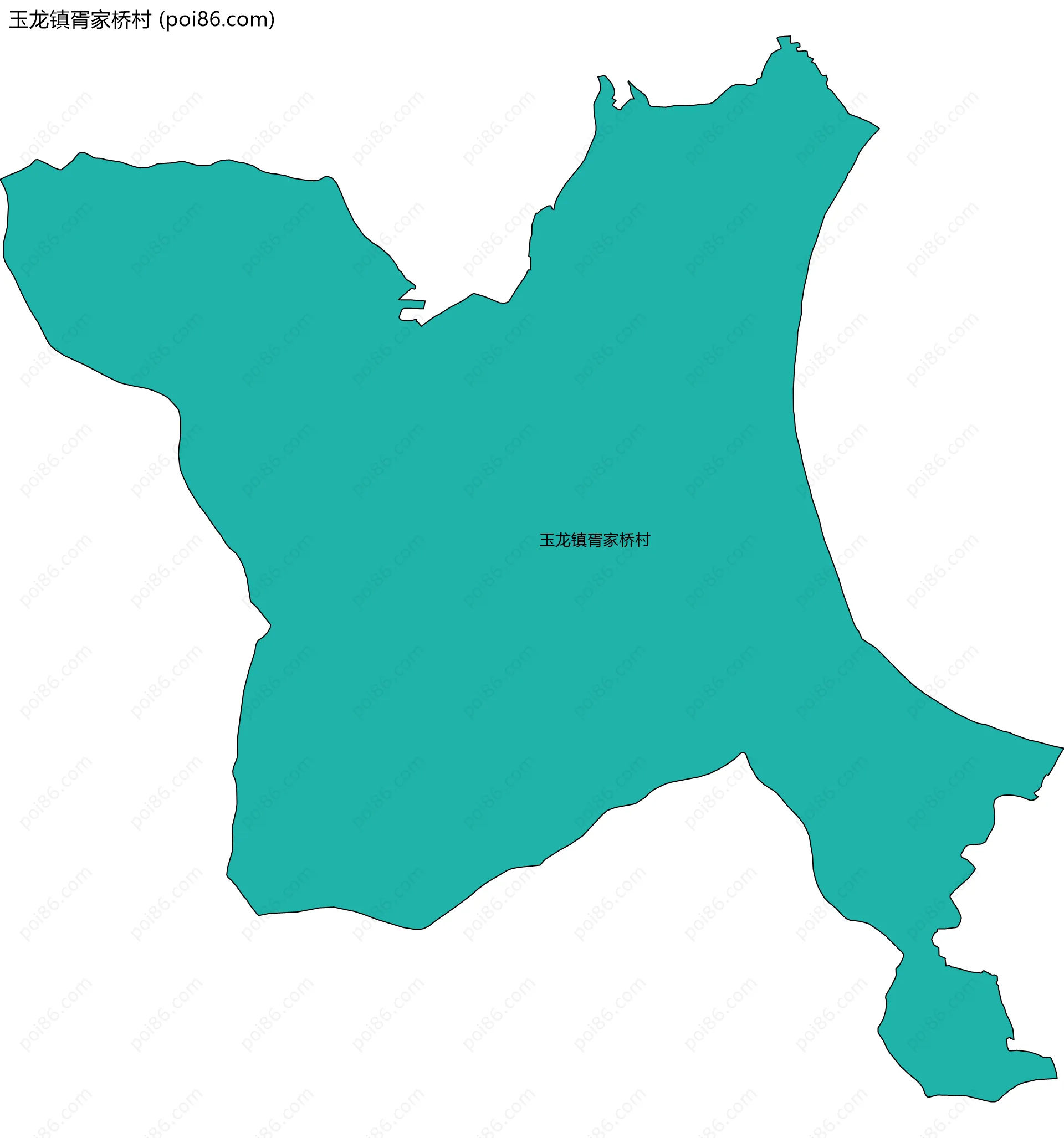 玉龙镇胥家桥村边界地图