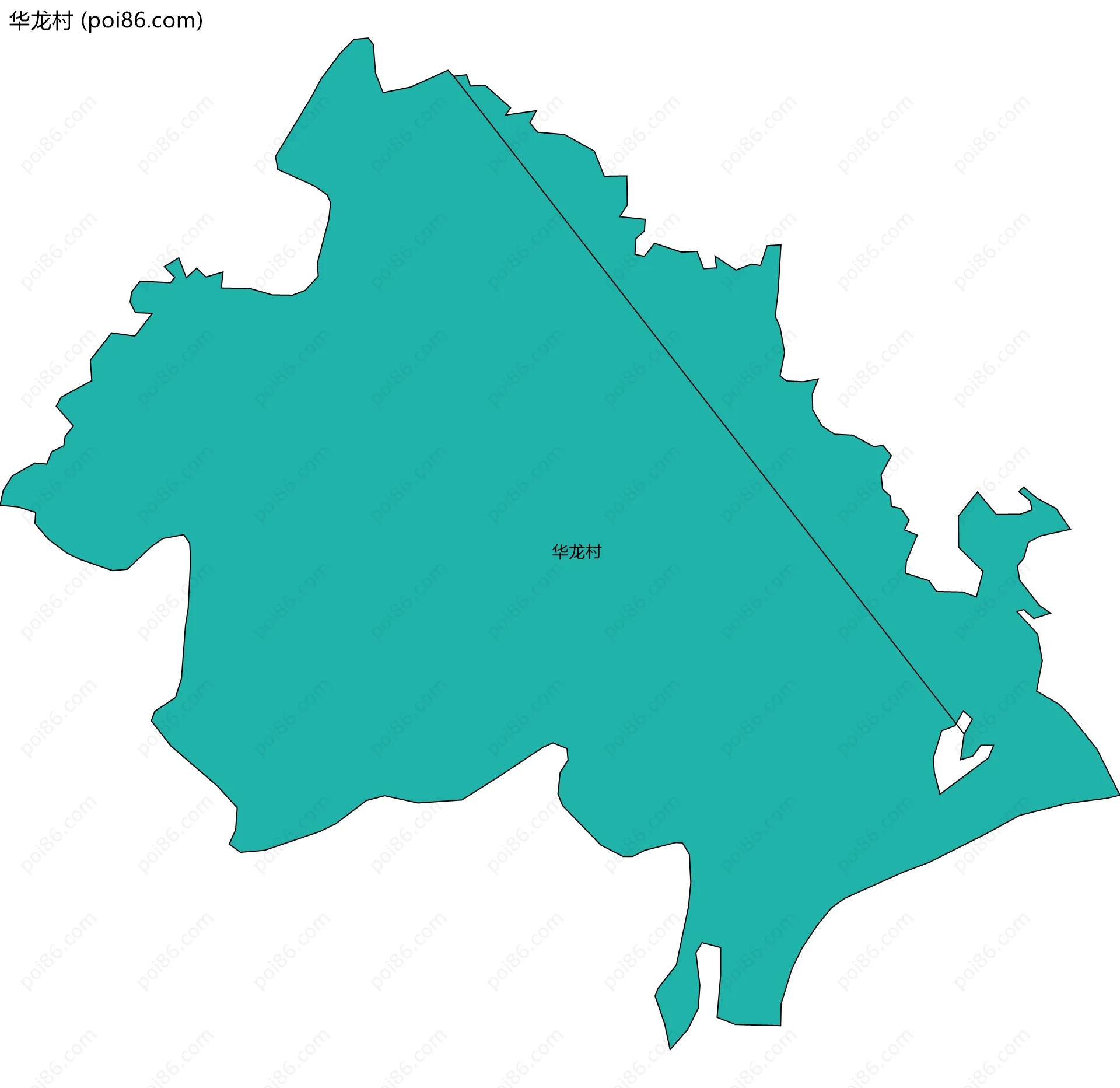 华龙村边界地图