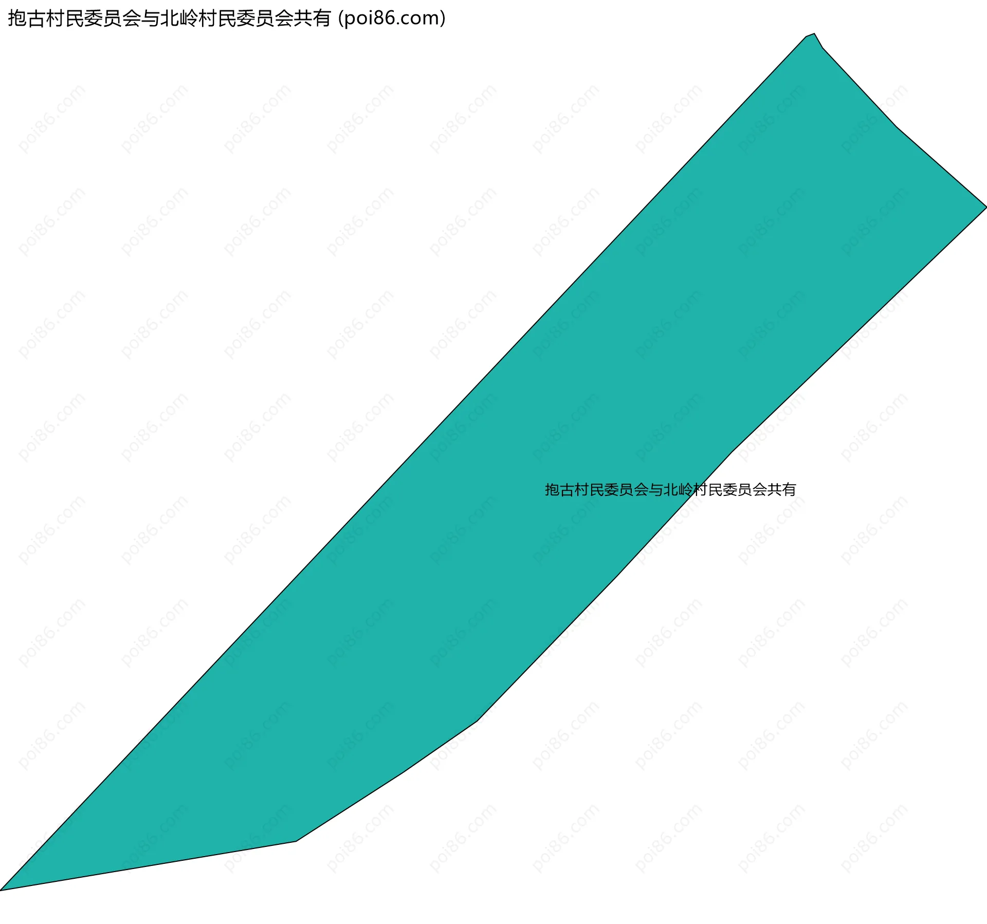 抱古村民委员会与北岭村民委员会共有边界地图