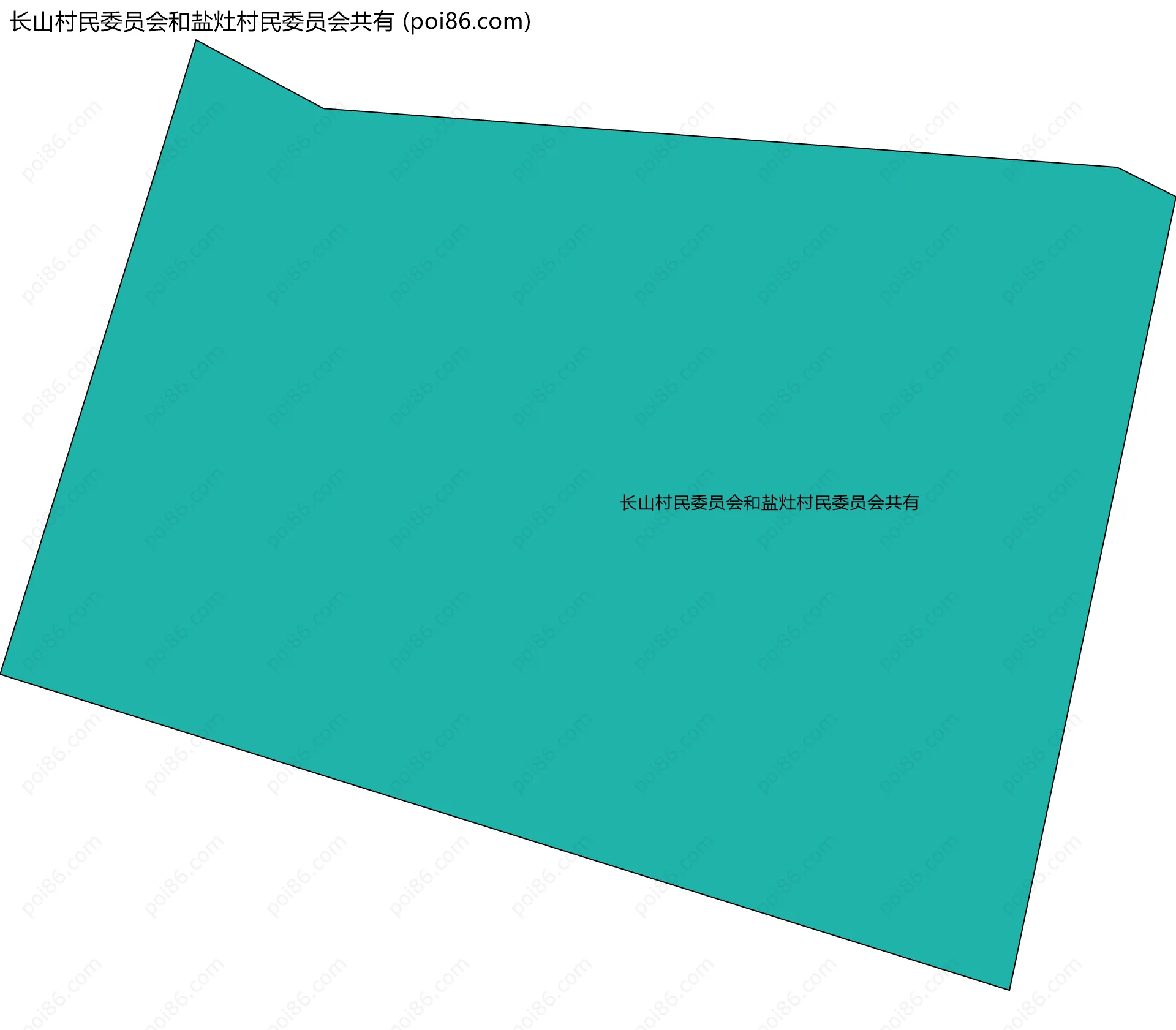 长山村民委员会和盐灶村民委员会共有边界地图