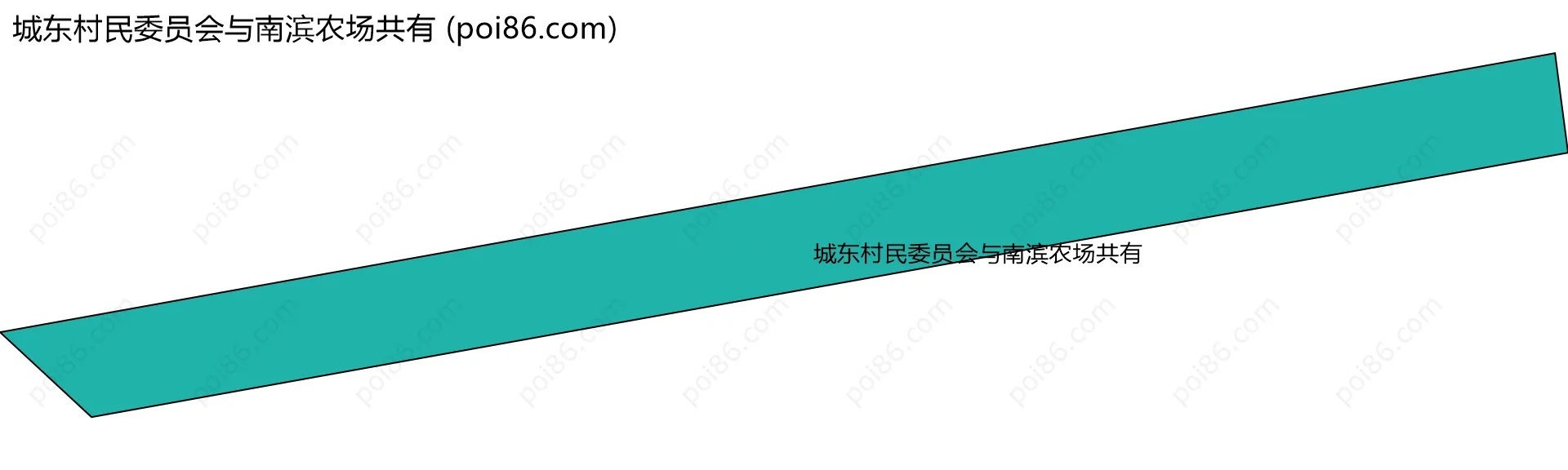 城东村民委员会与南滨农场共有边界地图