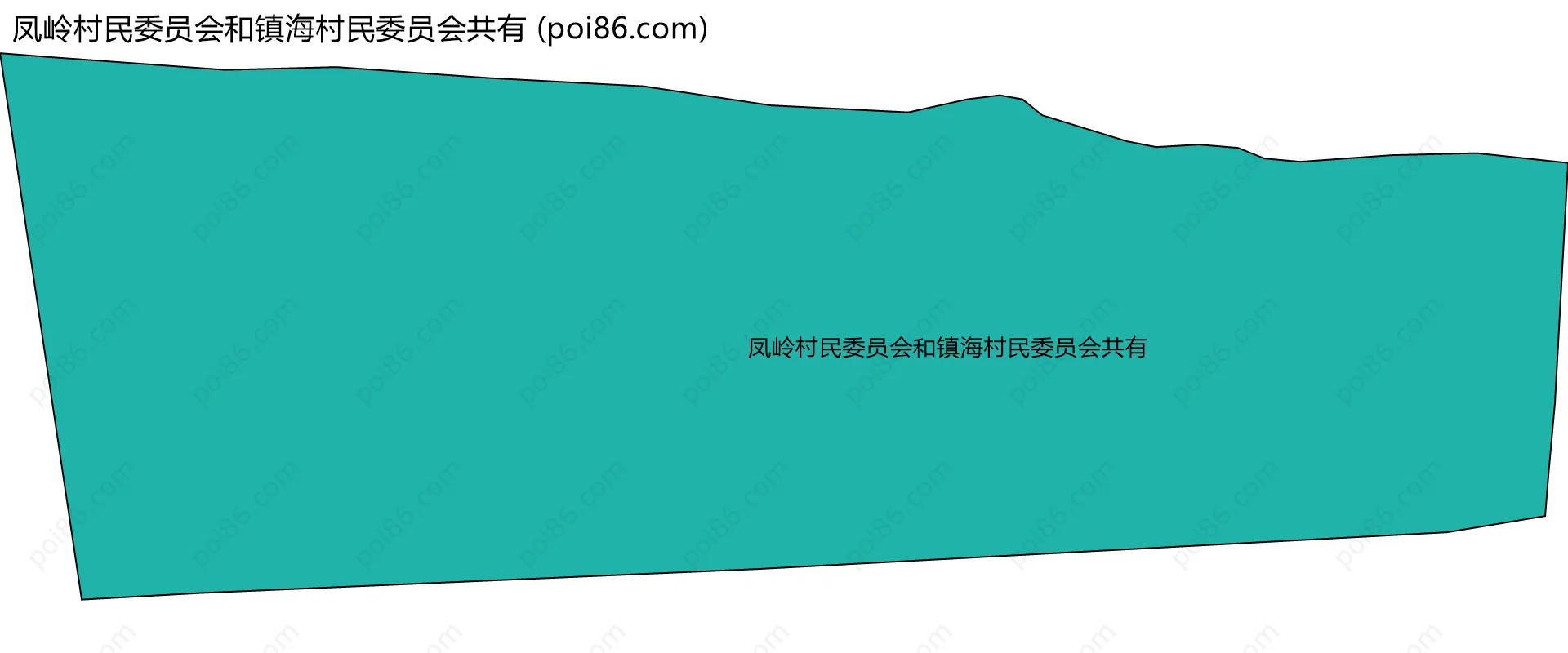 凤岭村民委员会和镇海村民委员会共有边界地图