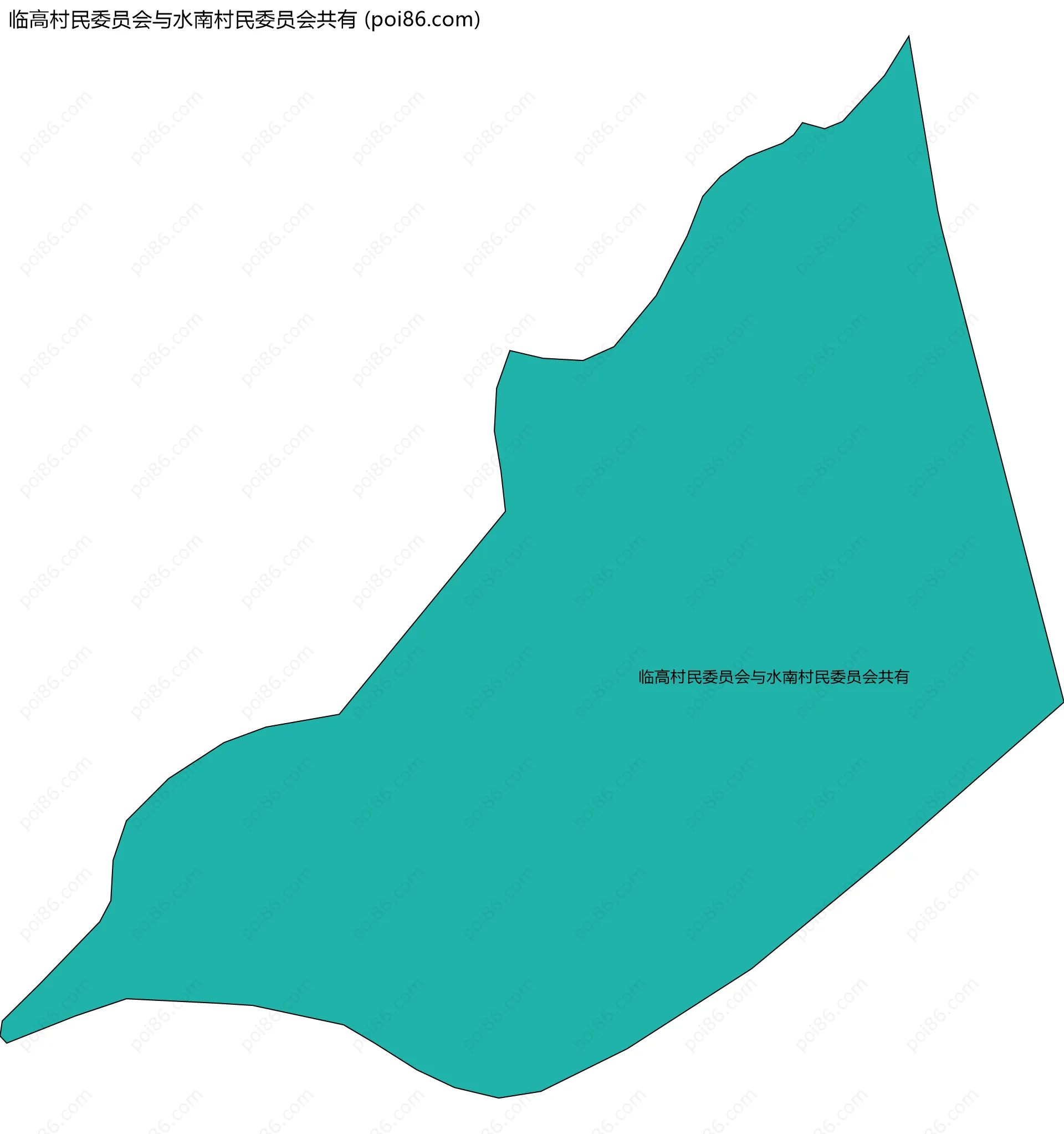 临高村民委员会与水南村民委员会共有边界地图