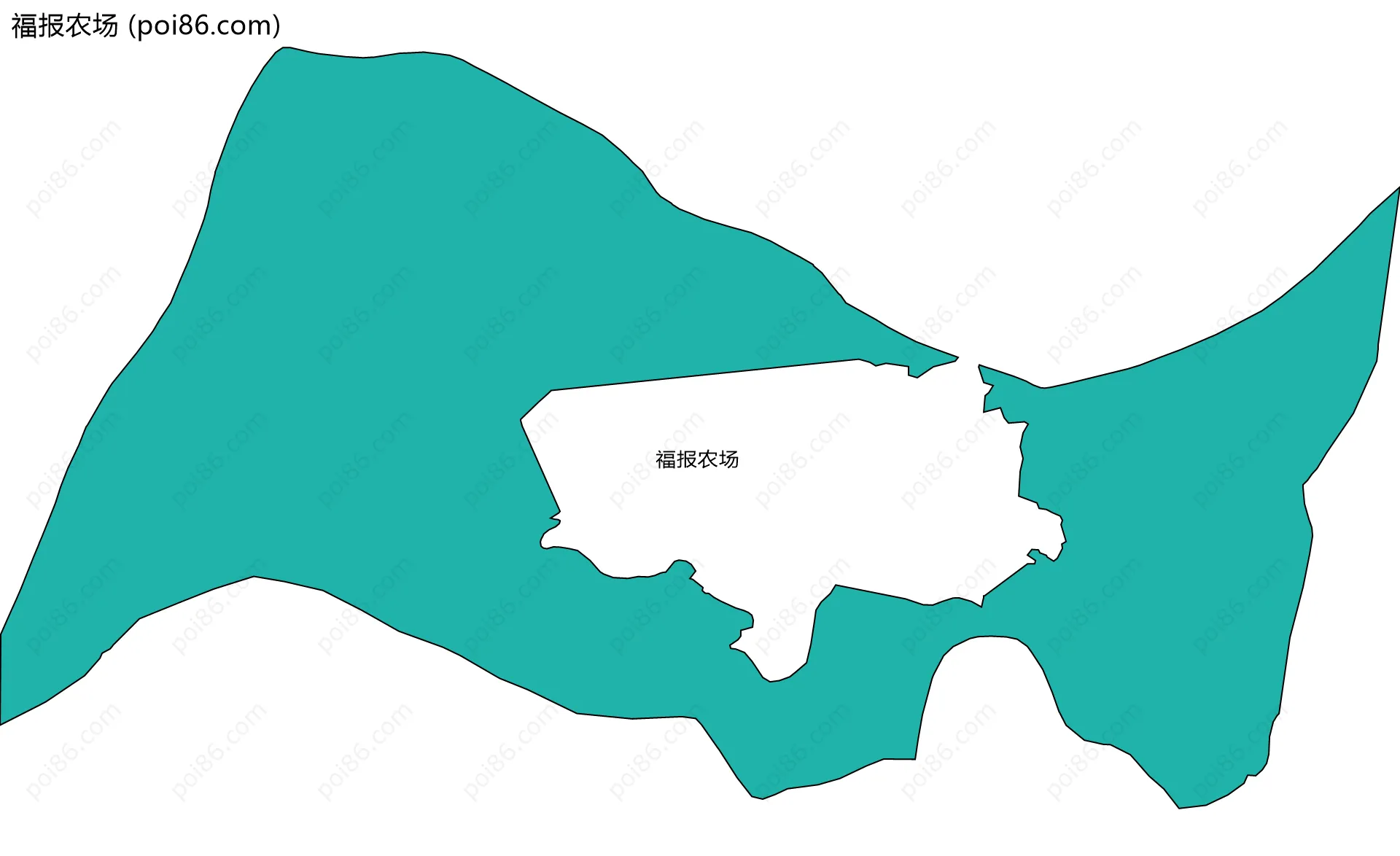 福报农场边界地图