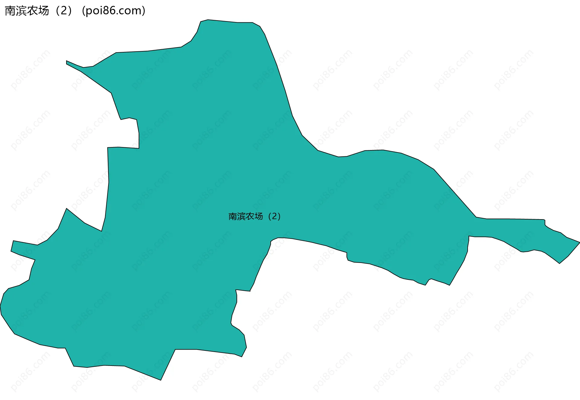 南滨农场（2）边界地图