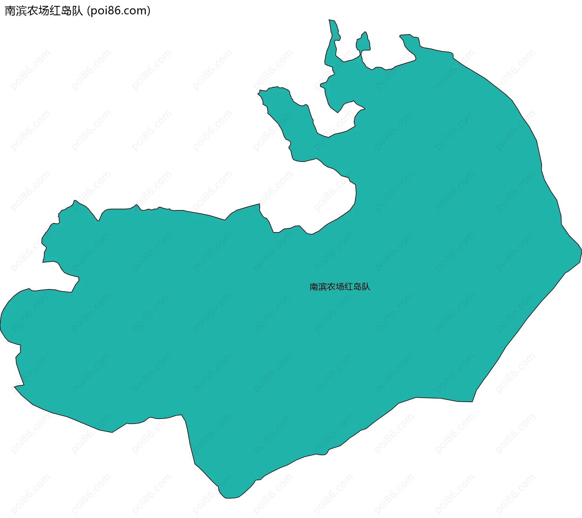 南滨农场红岛队边界地图