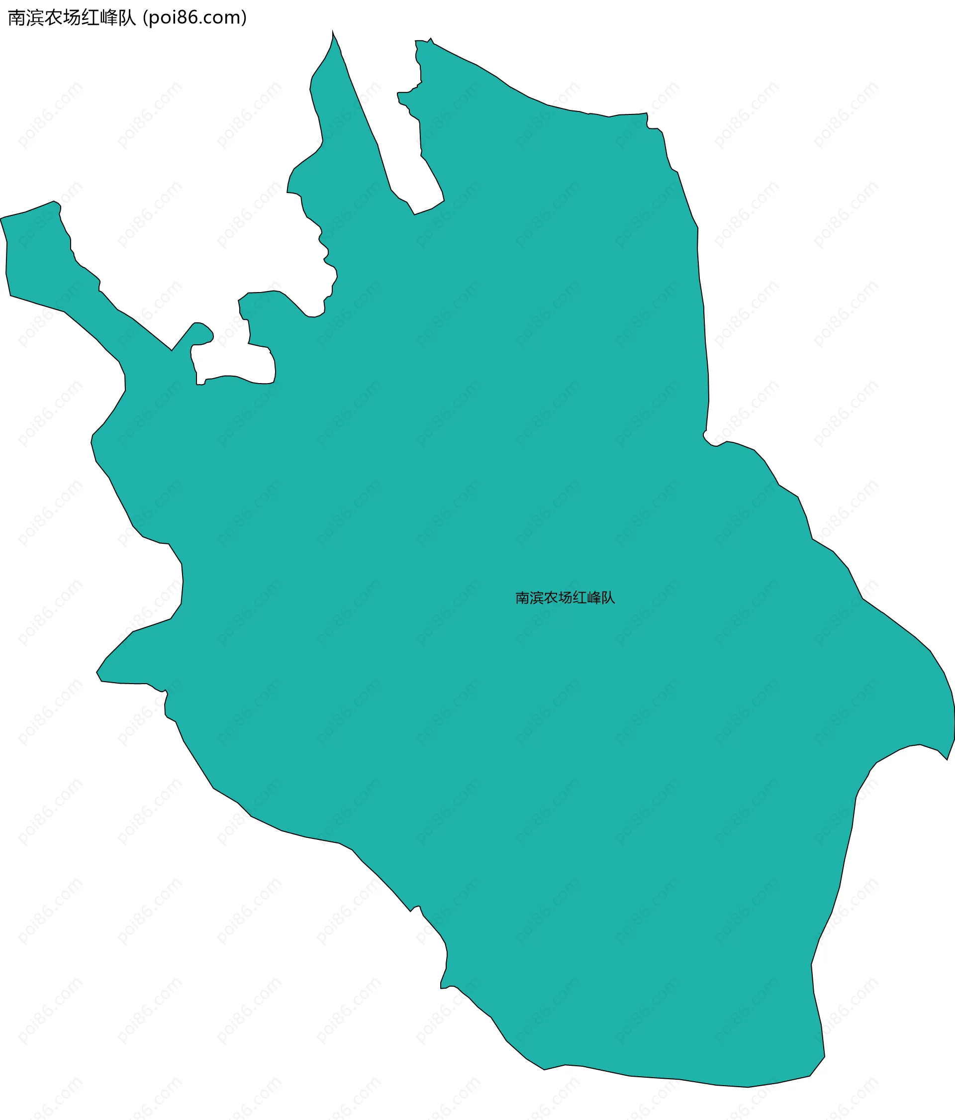 南滨农场红峰队边界地图