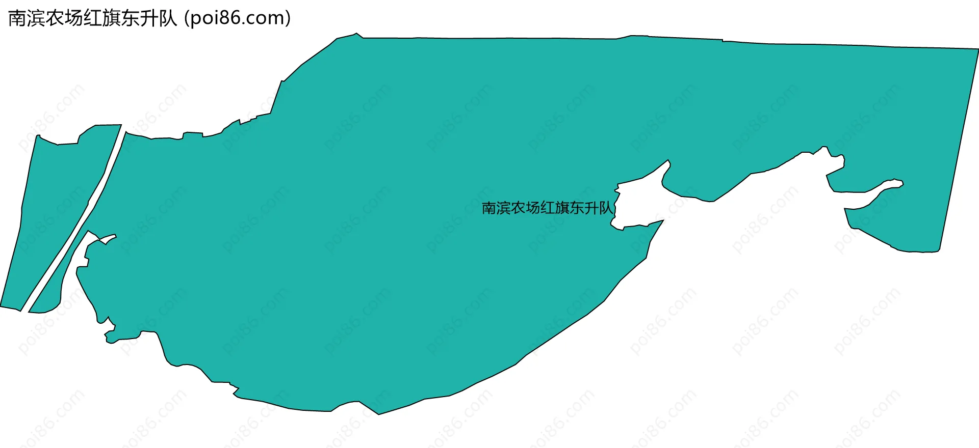 南滨农场红旗东升队边界地图