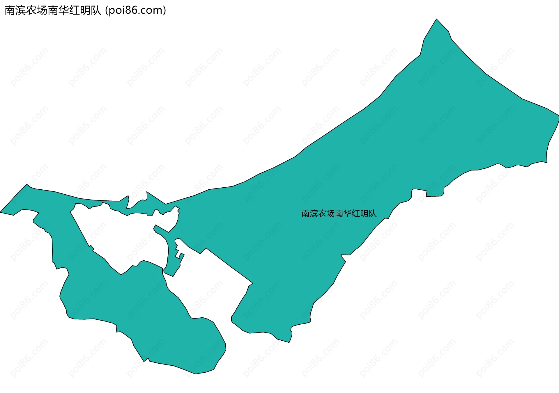 南滨农场南华红明队边界地图