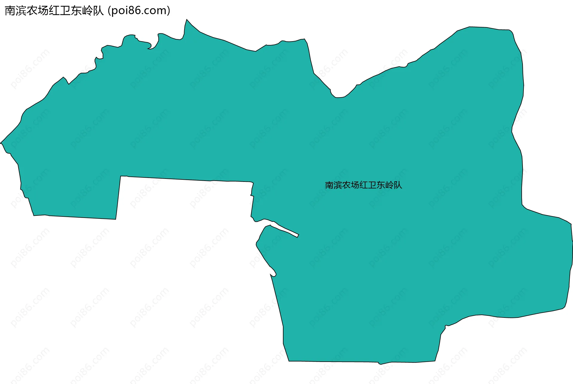 南滨农场红卫东岭队边界地图