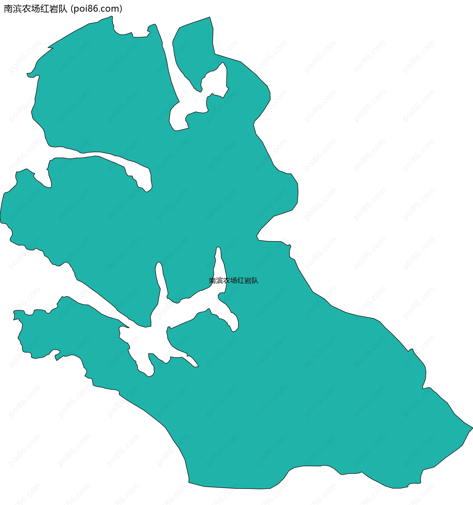 南滨农场红岩队边界地图