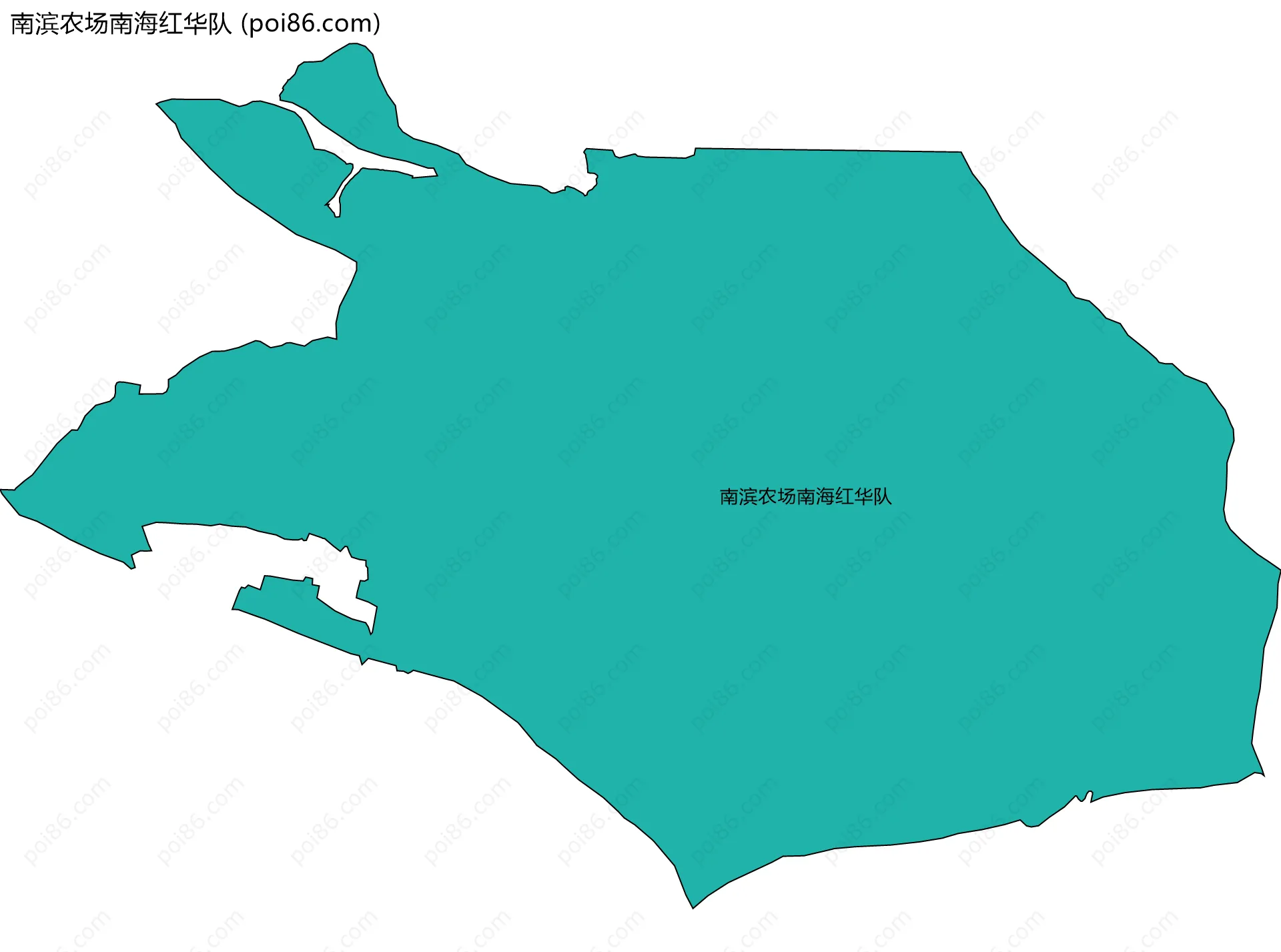 南滨农场南海红华队边界地图